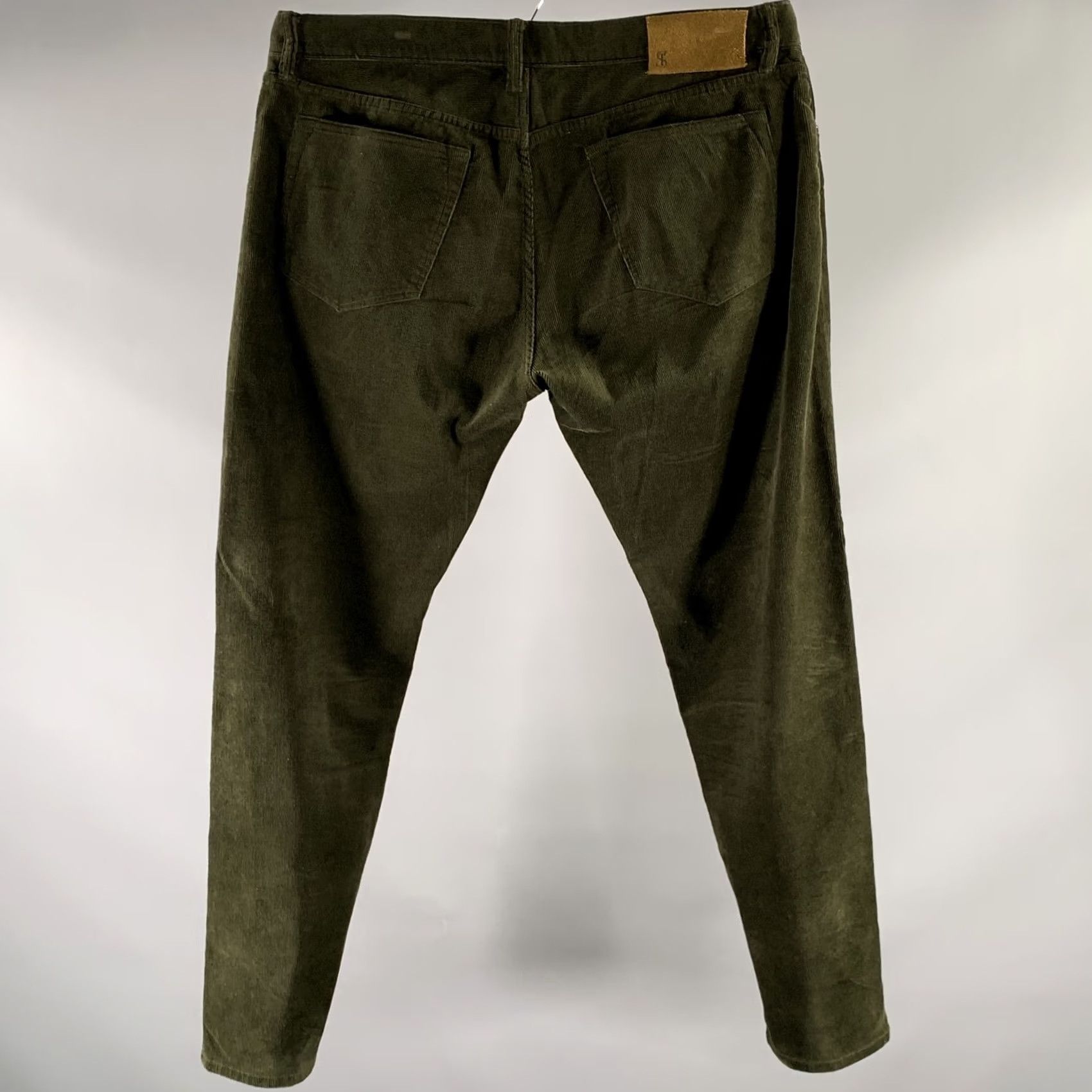 Todd Snyder TODD SNYDER Green Olive Corduroy Cotton Blend Pants Men Size 36 Size US 36 / EU 52 - 3 Thumbnail