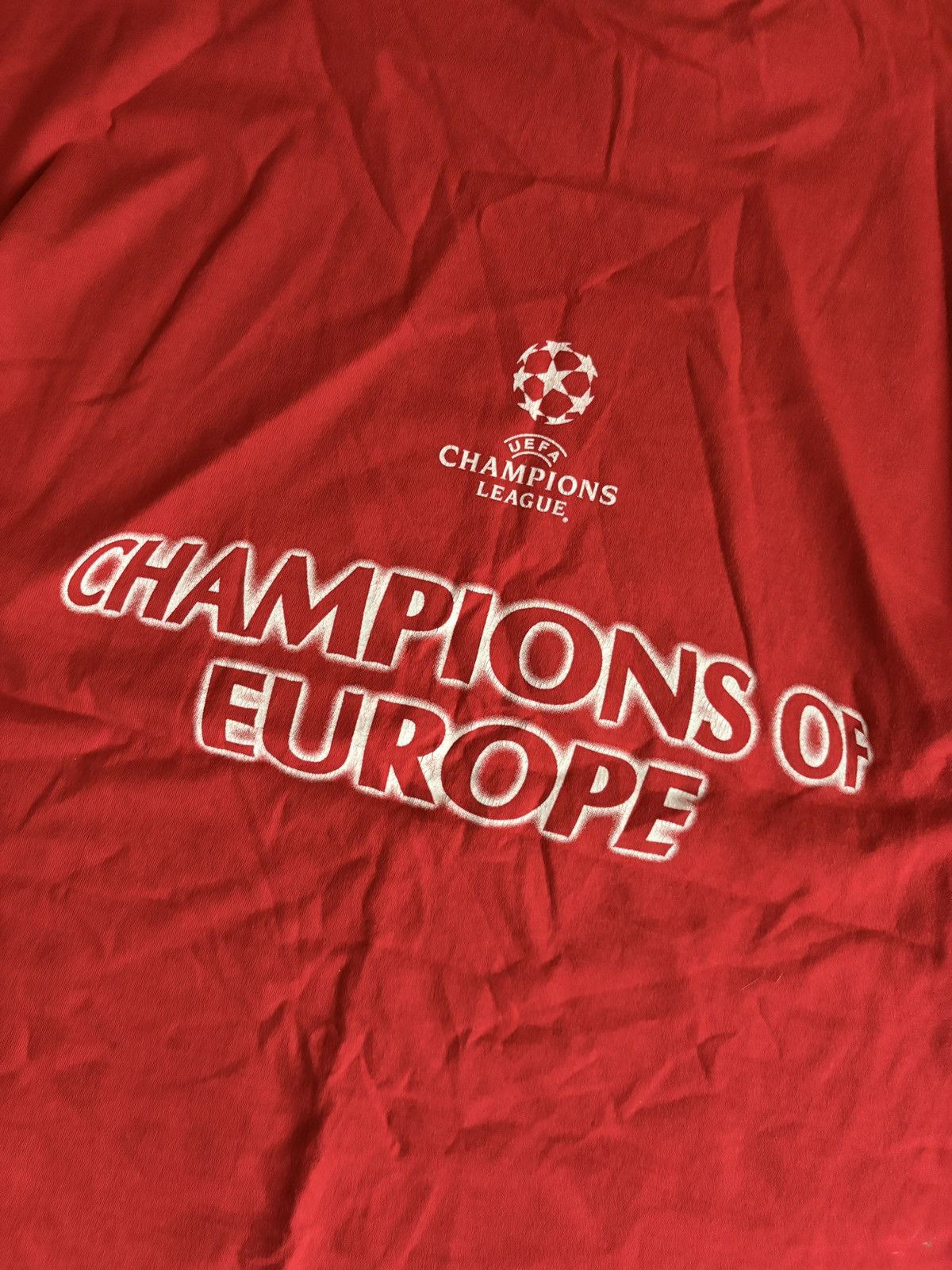Umbro Vintage 1999 Umbro Manchester United Champions Of Europe Tee Size US M / EU 48-50 / 2 - 10 Thumbnail