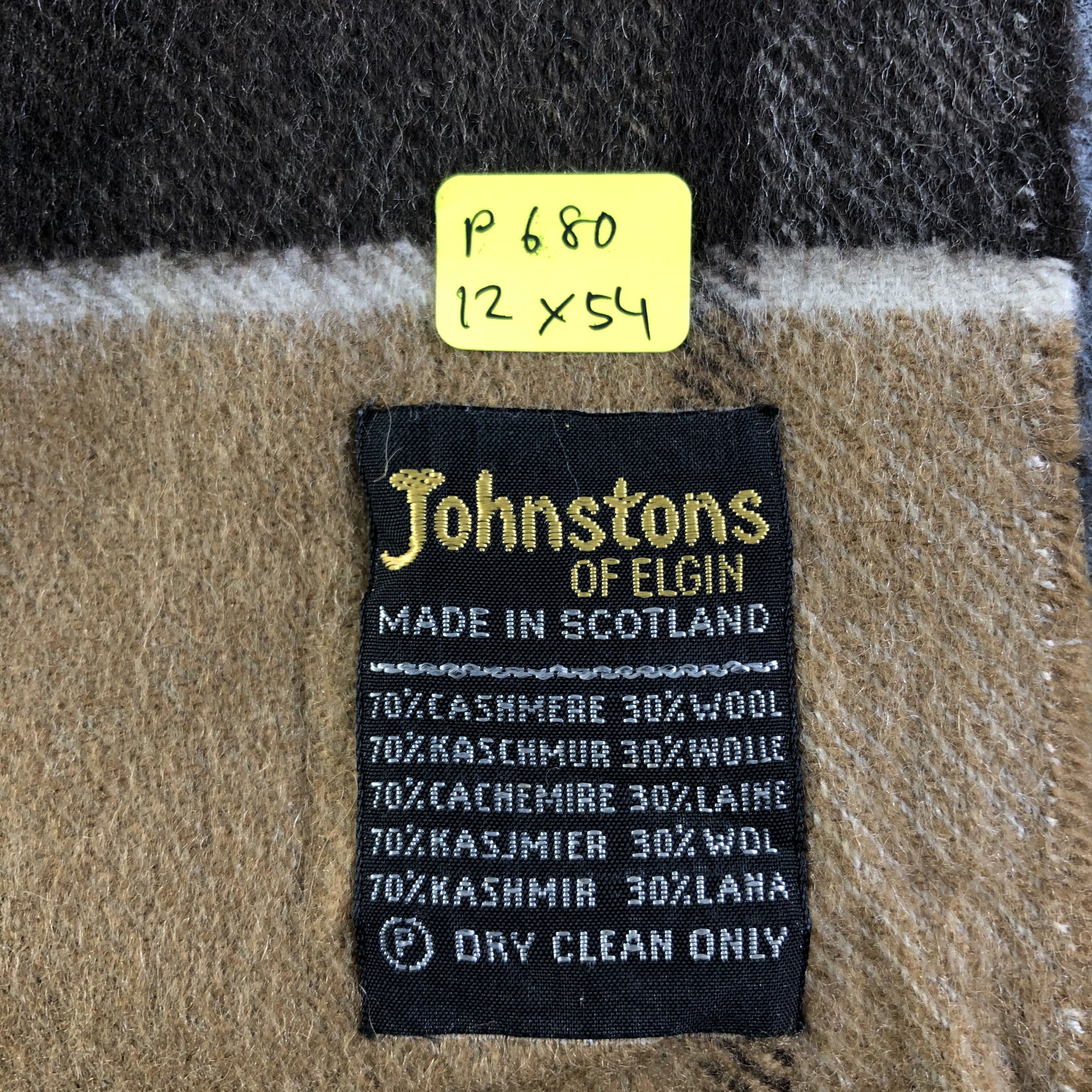Johnstons Of Elgin Johnstons Of Elgin Cashmere Scarf / Muffler / Neckwear P680 Size ONE SIZE - 6 Thumbnail