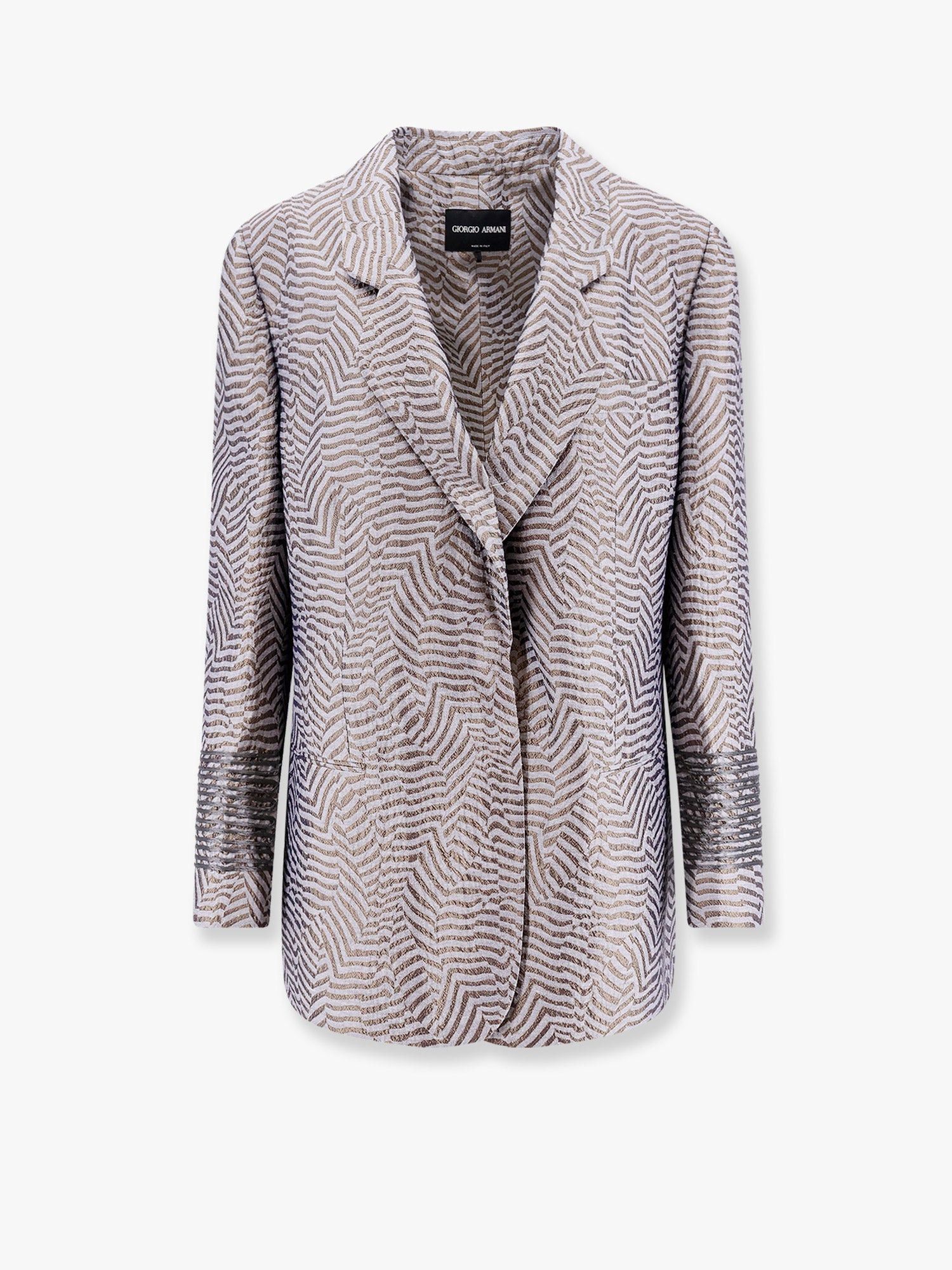 ジャケット GIORGIO ARMANI Embroidered Polyester Blend Blazer Giorgio Armani Embroidered Polyester Blend Blazer – LOZURI®
