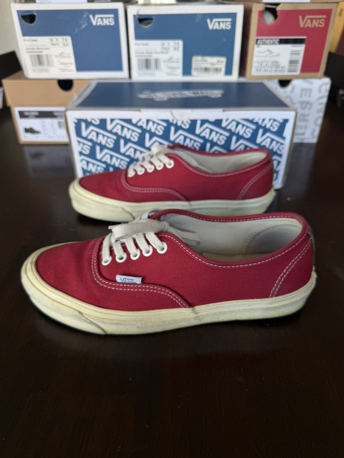 Vans Vans Vault OG Authentic LX Chili Pepper Red Size US 7.5 / EU 40-41 - 4 Thumbnail