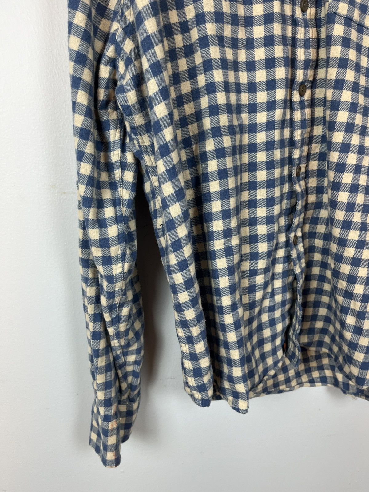 Japanese Brand The Normal Brand blue & cream Flannel Size US L / EU 52-54 / 3 - 7 Thumbnail