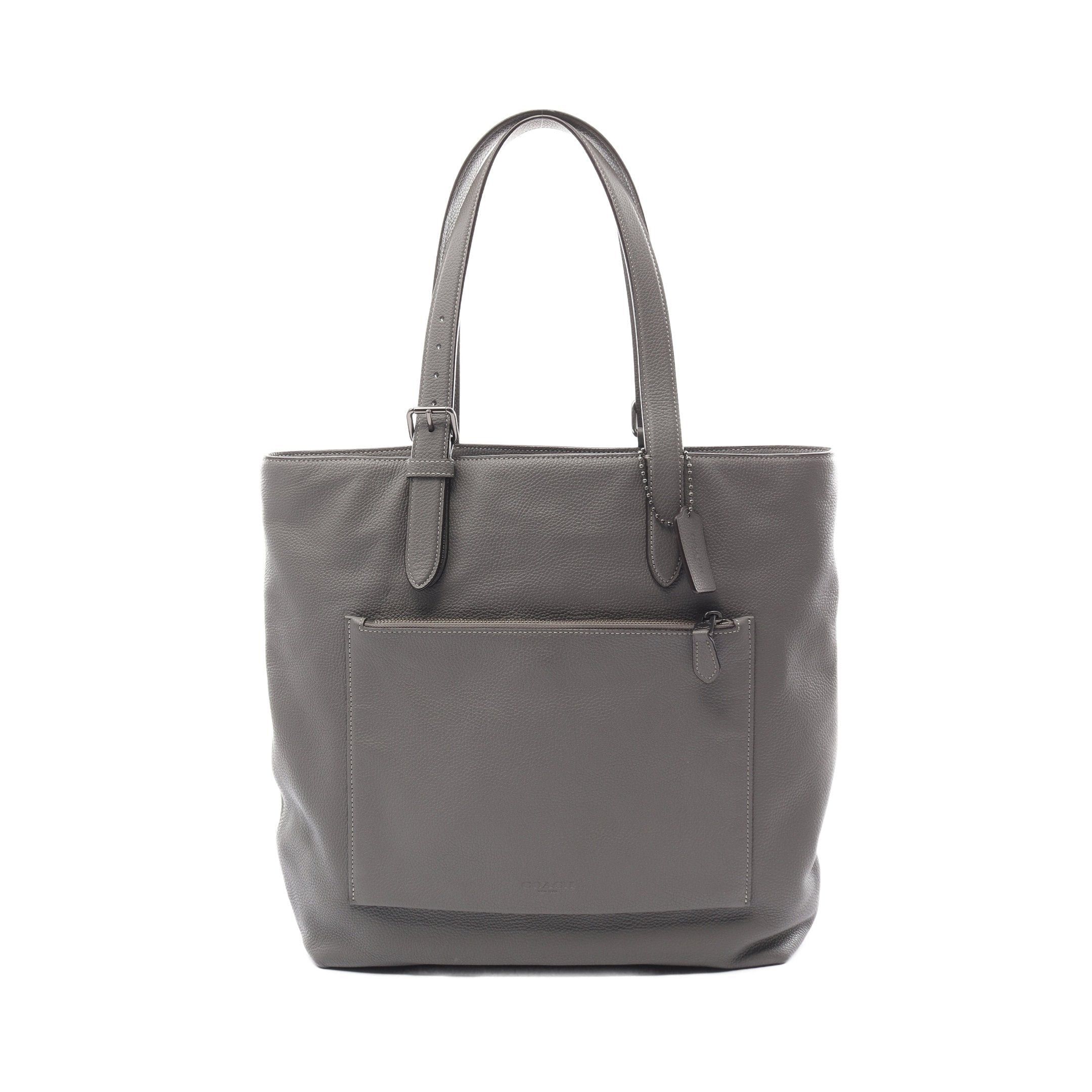 image of Coach Metropolitan Soft Tote Metropolitan Soft Handbag Tote Bag Leather Gray in Grey, Men's
