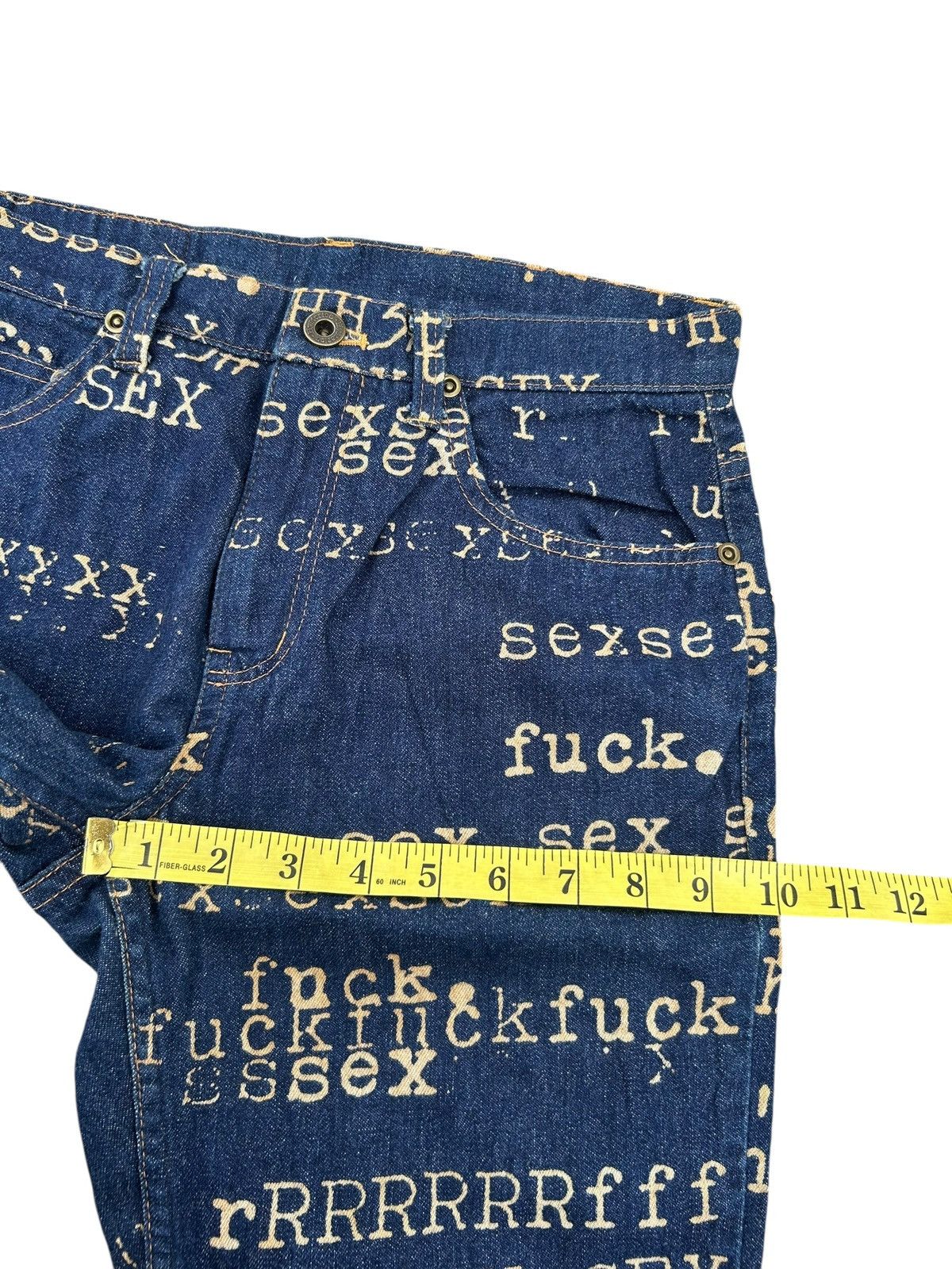 Hysteric Glamour Flare Hysteric Glamour Bitch Fuck Sex Rare Denim ☠️☠️ Size US 28 / EU 44 - 16 Thumbnail