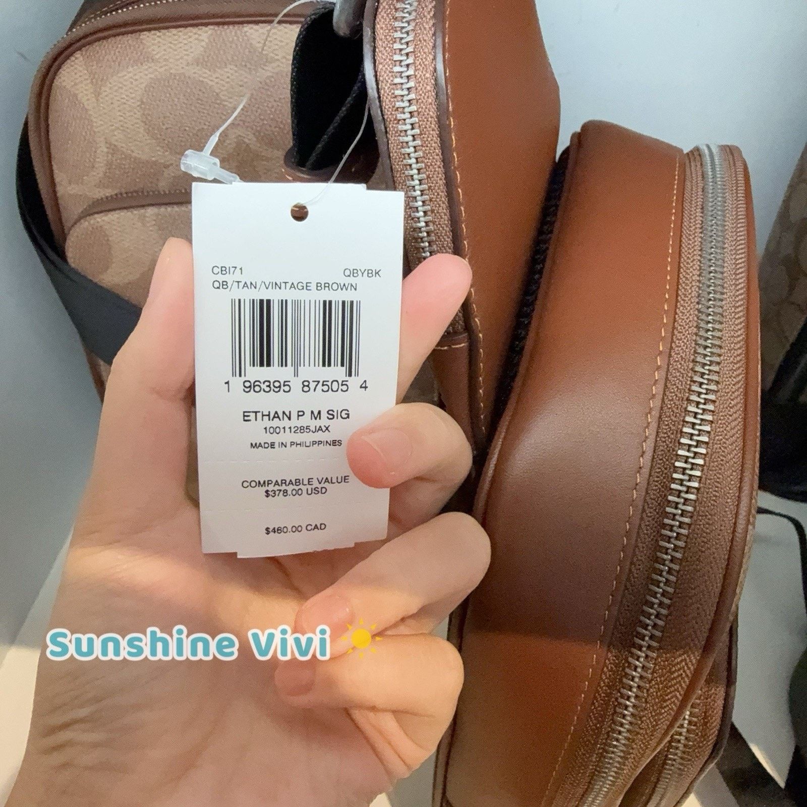 Coach NWT COACH Ethan Pack Tan/Vintage BROWN CBI71 Size ONE SIZE - 3 Thumbnail