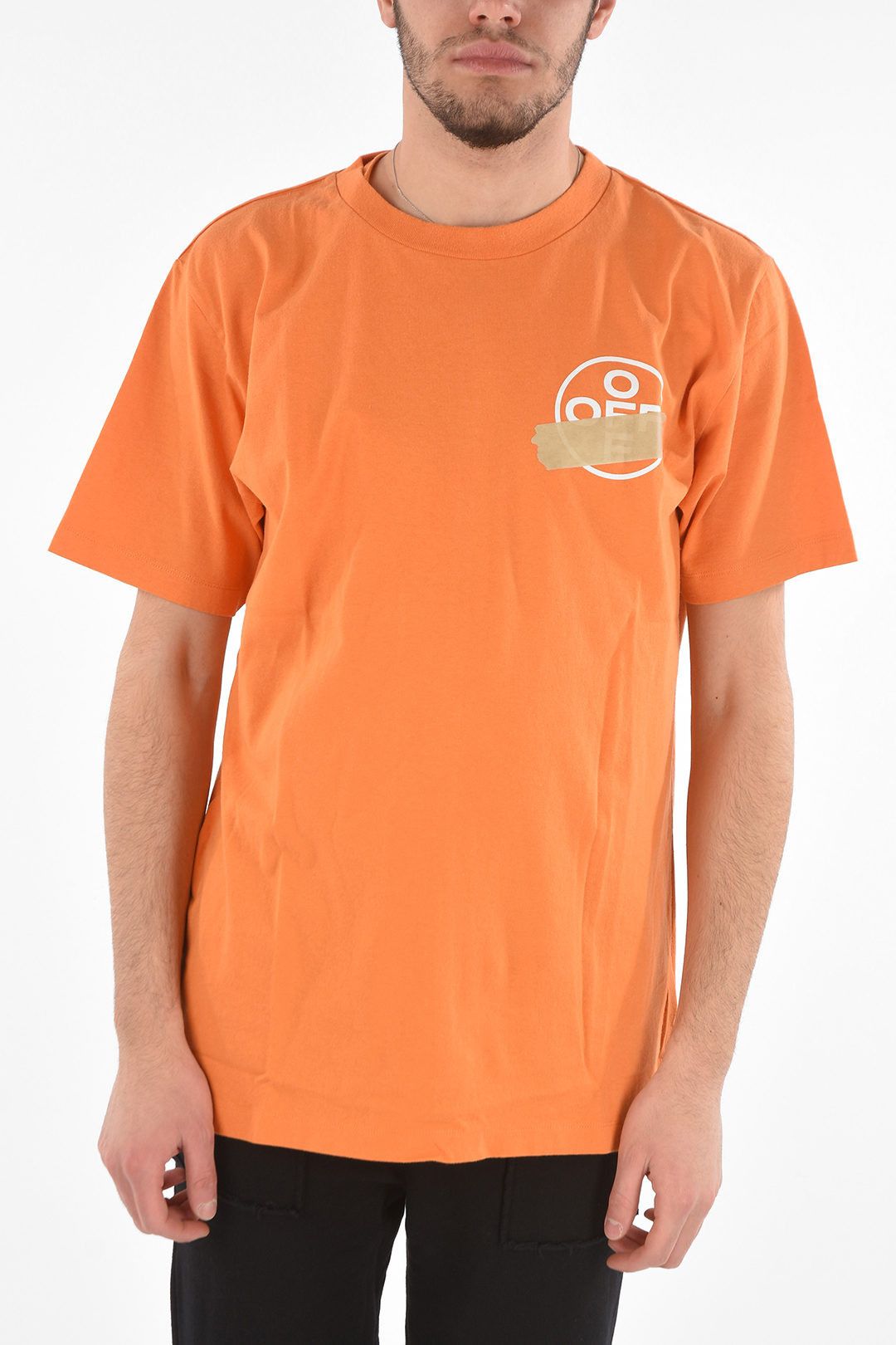 Off-White Orange Tape Arrows Logo Oversized T-Shirt Size XS / US 0-2 / IT 36-38 - 3 Thumbnail