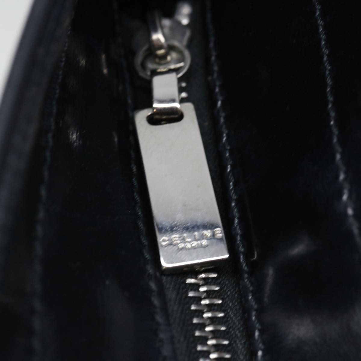 Celine CELINE Macadam Canvas Tote Bag Enamel Silver Black Size ONE SIZE - 10 Thumbnail