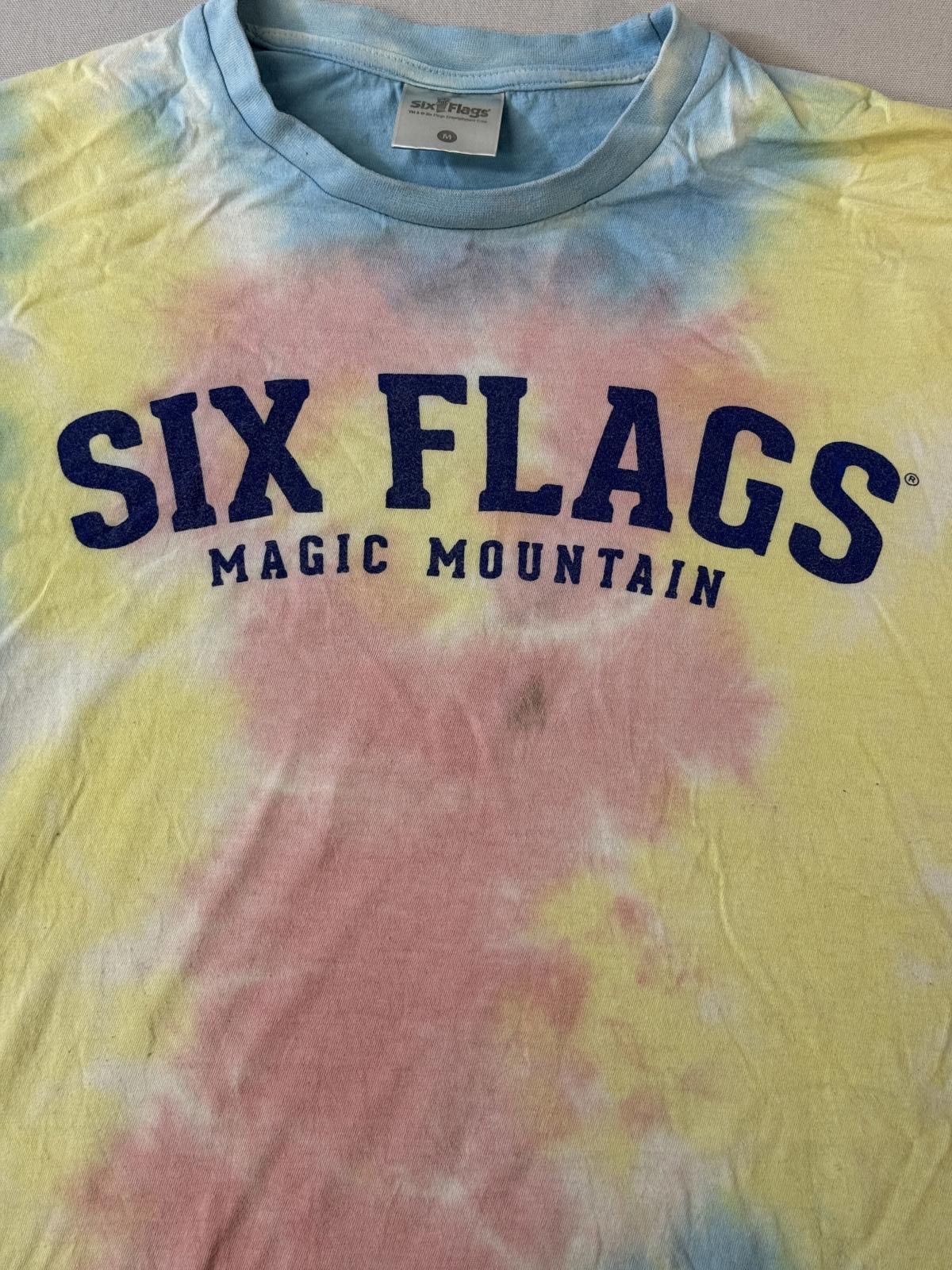 Other Y2K Six Flags Magic Mountain Tie Dye T-shirt California - M Size US M / EU 48-50 / 2 - 3 Thumbnail