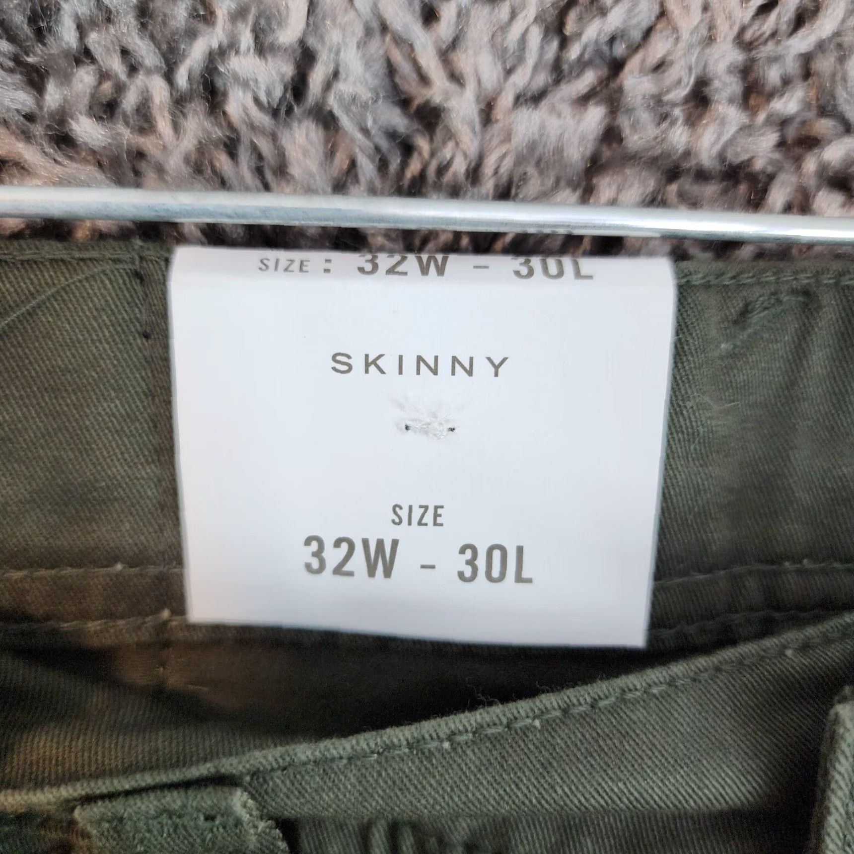 CLOT Standard Cloth Mens Green Skinny Chino Pants 32x30 Regular Mens Size US 32 / EU 48 - 5 Thumbnail