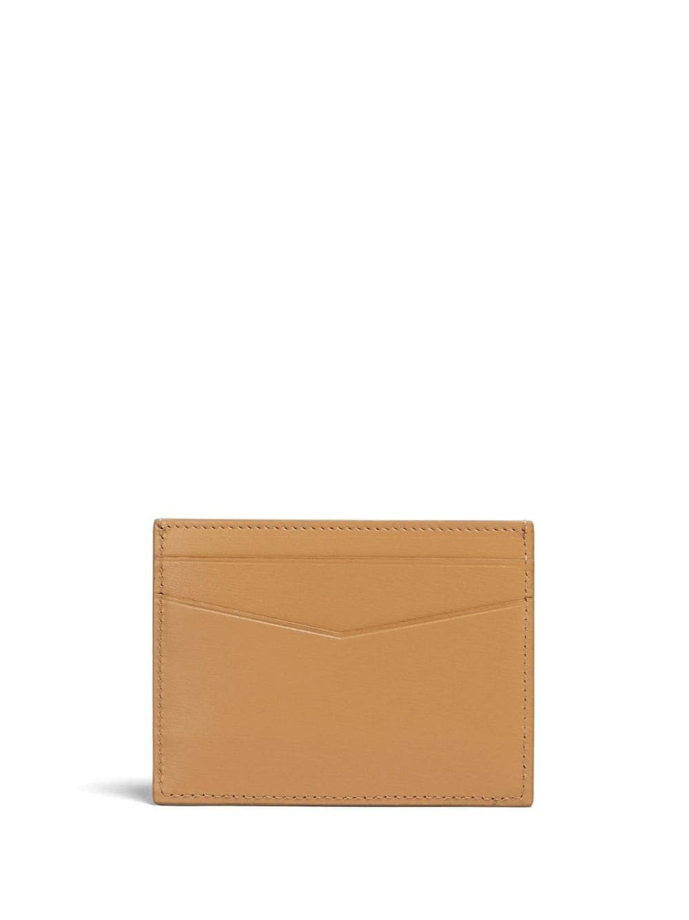 Marni o1w1db10125 Size:OS/Logo-Print Leather Cardholder in Brown Size ONE SIZE - 2 Thumbnail