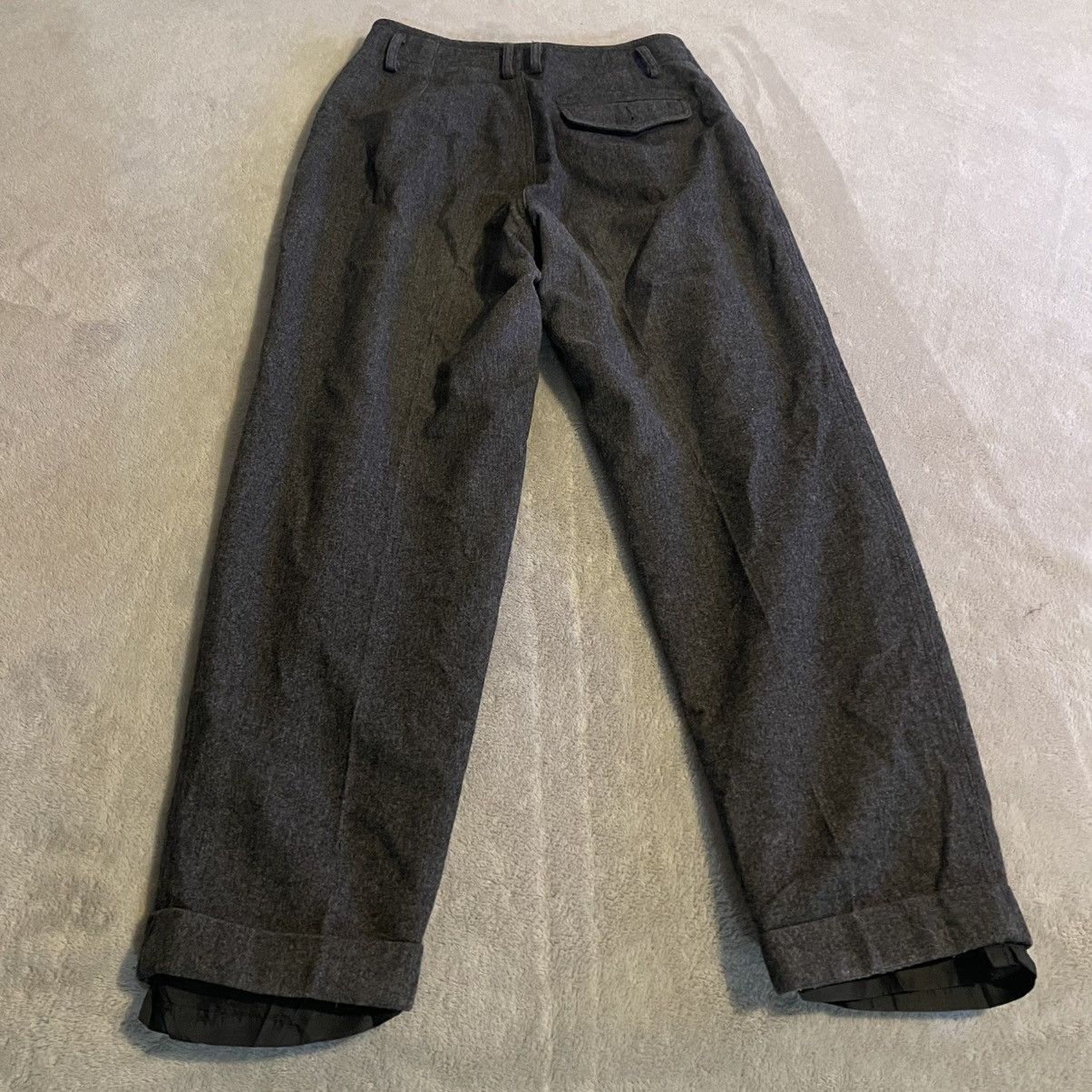 Other Vintage 90s Lizwear Petite Womens 8 Gray Wool Dress Pants Size 30" / US 8 / IT 44 - 2 Thumbnail