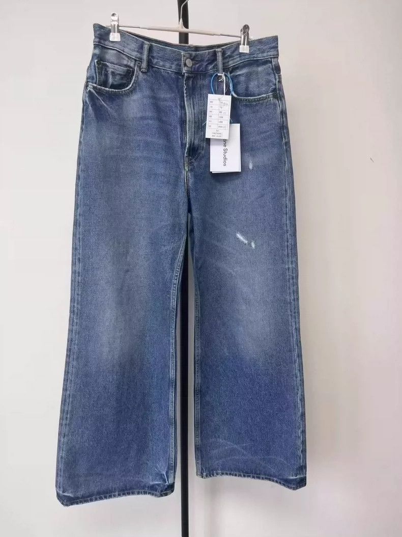 Acne Studios Acne Studios Blue, slightly flared, heavy-duty retro high- Size 29" - 1 Thumbnail
