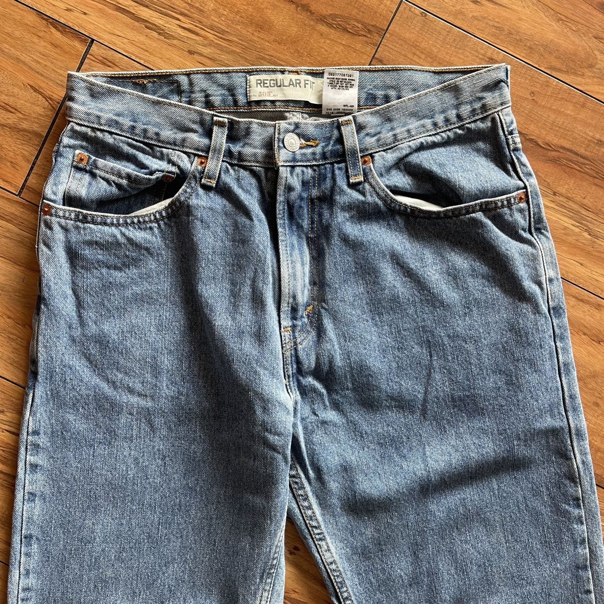 Levi's Levi's 505 Regular Fit Men's Jeans - Blue 33x32 Size US 33 - 2 Thumbnail