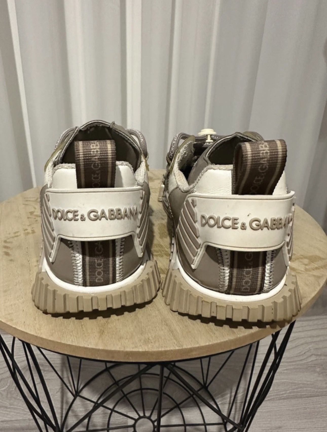 Dolce & Gabbana Dolce& Gabbana Sneaker NS1 Beige White Size US 7 / EU 40 - 3 Thumbnail