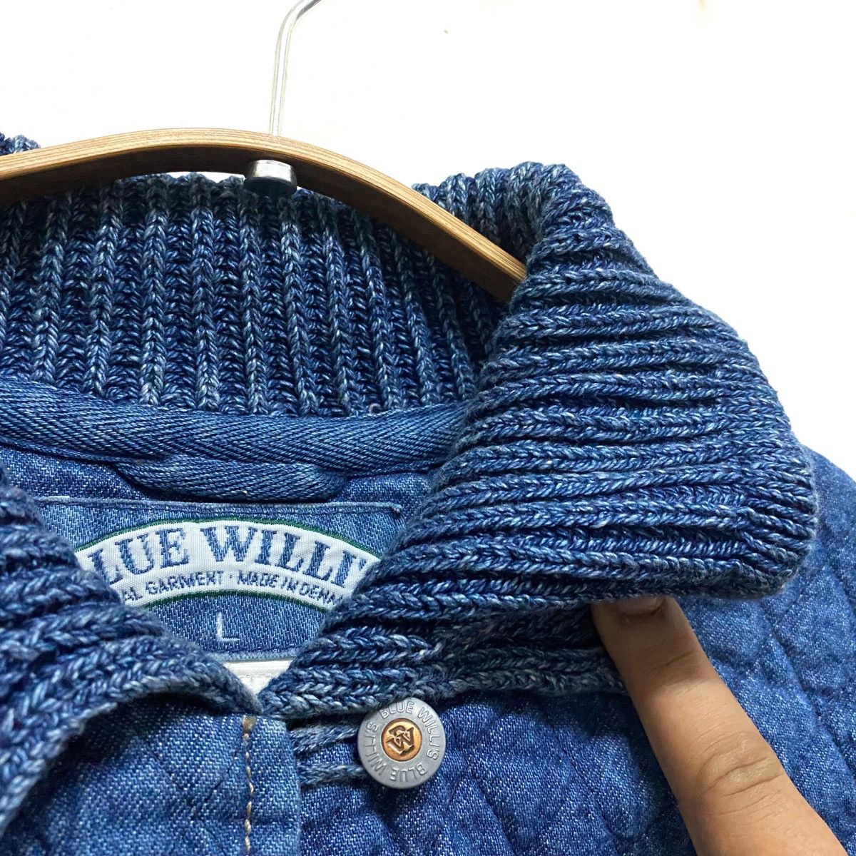 Indigo × Japanese Brand Vintage BLUE WILLI's indigo Coat Jacket Made in Denmark Size US M / EU 48-50 / 2 - 4 Thumbnail