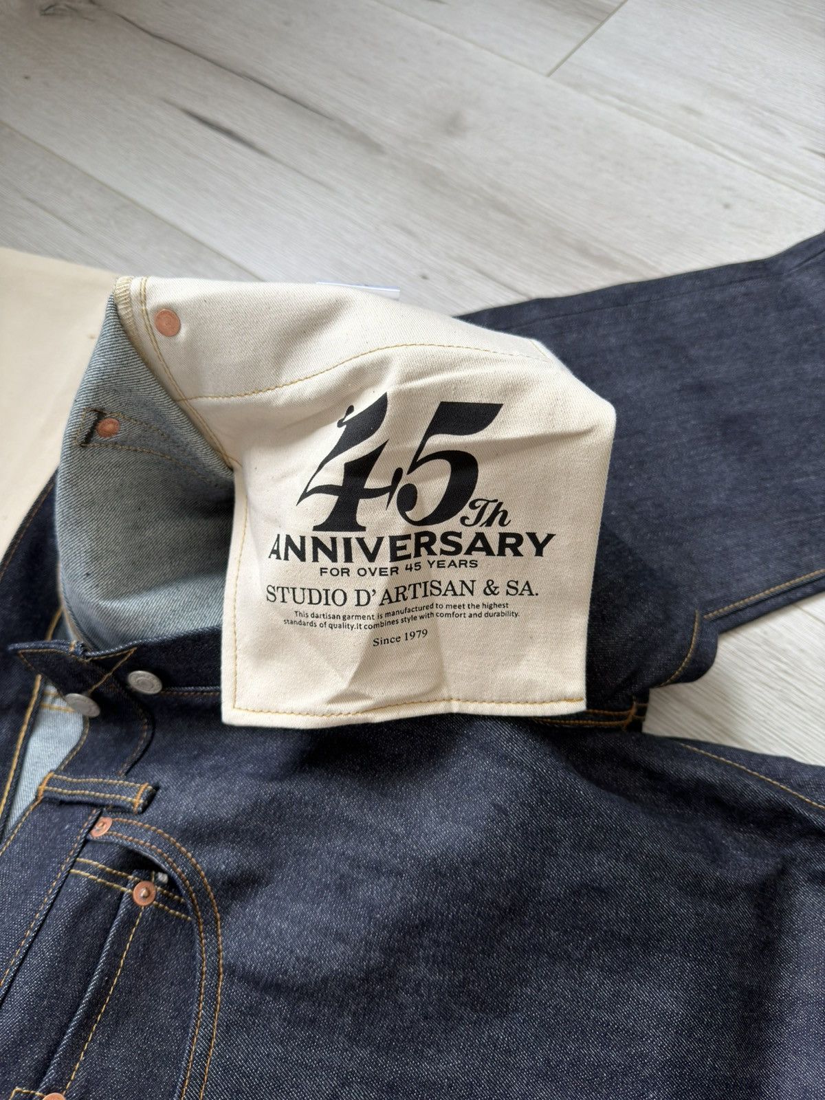 Studio D'Artisan Studio D’Artisan 45th Anniversary SP-086 13oz Selvedge W30 Size US 30 / EU 46 - 18 Thumbnail