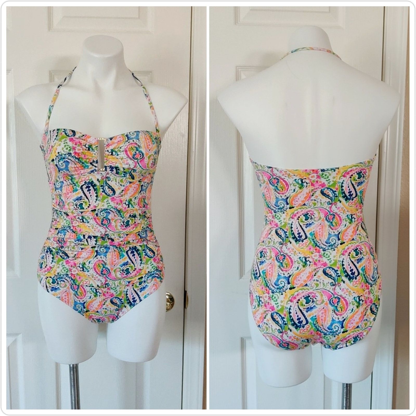Lauren Ralph Lauren Lauren Ralph Lauren paisley bandeau swimsuit sz 4 Size ONE SIZE - 1 Thumbnail