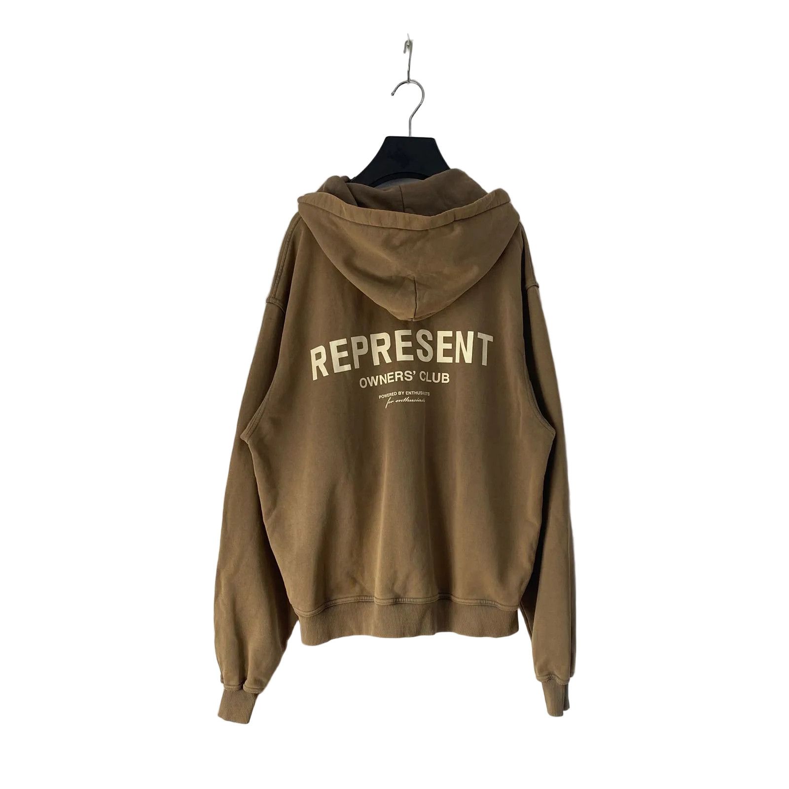 Represent Clo. Almond Owners Club Logo Oversized Zip Hoodie Size US S / EU 44-46 / 1 - 1 Thumbnail