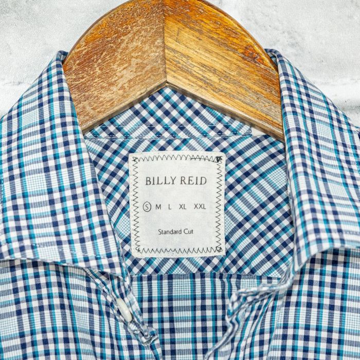 Billy Reid BILLY REID Men s Standard Cut Button up Shirt Blue