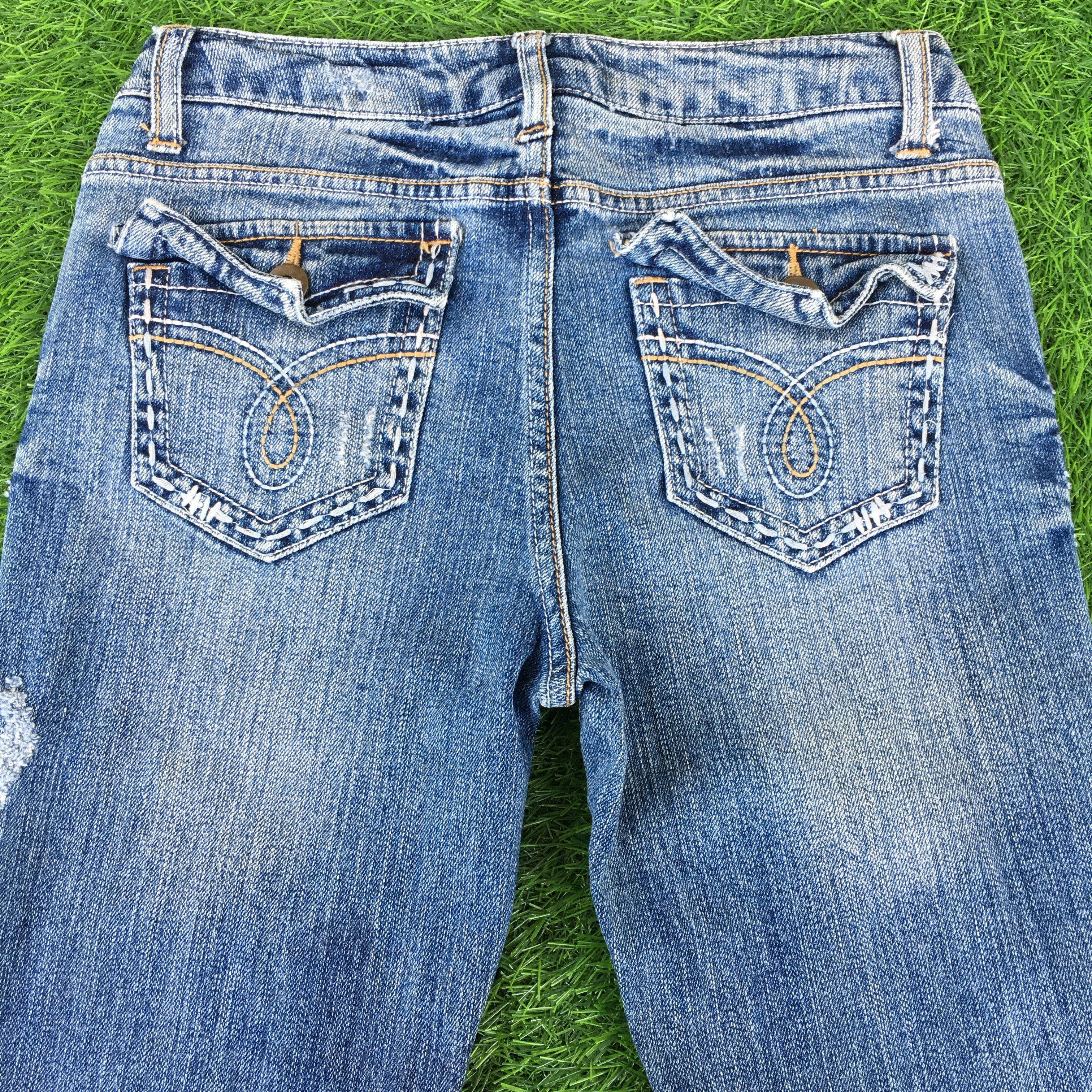 Designer Y2K Low Rise Bootcut Jeans D-1044 Size 24" / US 00 / IT 34 - 4 Thumbnail