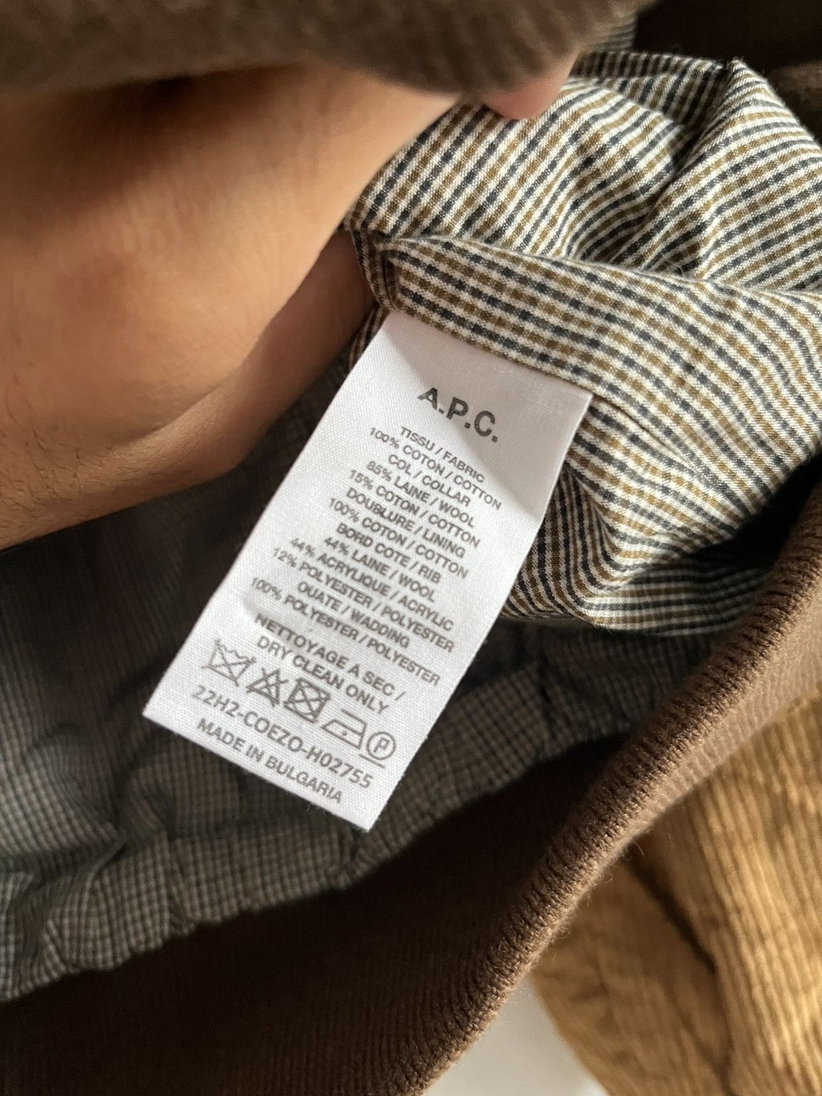 A.P.C. A.P.C. - Gilles Fleece-Trimmed Padded Cotton-Corduroy Jacket Size US XS / EU 42 / 0 - 4 Thumbnail
