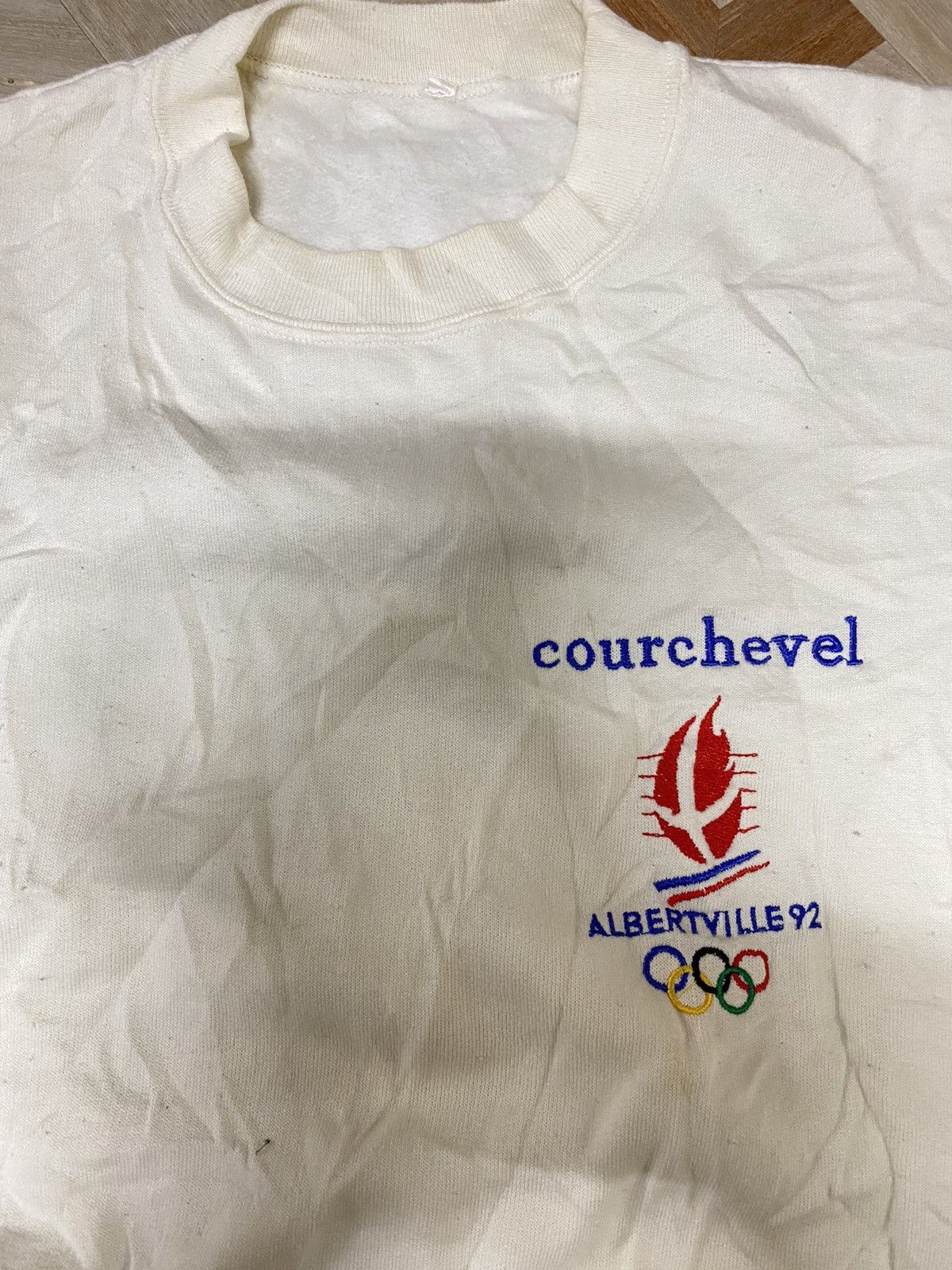 USA Olympics × Vintage Vintage Olympic Albertville 1992 Embroidered Logo Sweatshirt Size US S / EU 44-46 / 1 - 3 Thumbnail