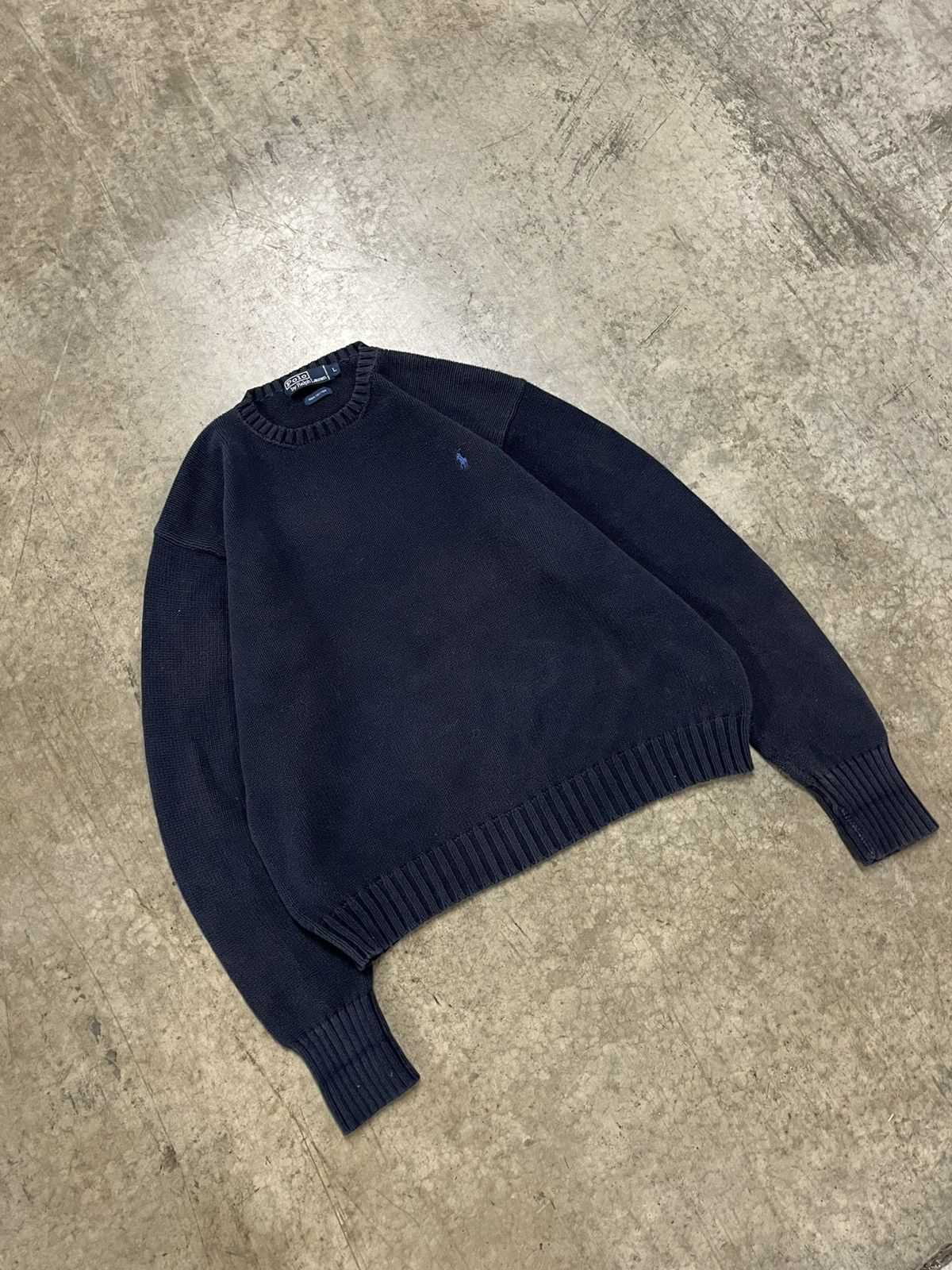 Polo Ralph Lauren × Vintage Polo Ralph Lauren vintage knit sweater 90s preppy streetwear Size US L / EU 52-54 / 3 - 2 Thumbnail