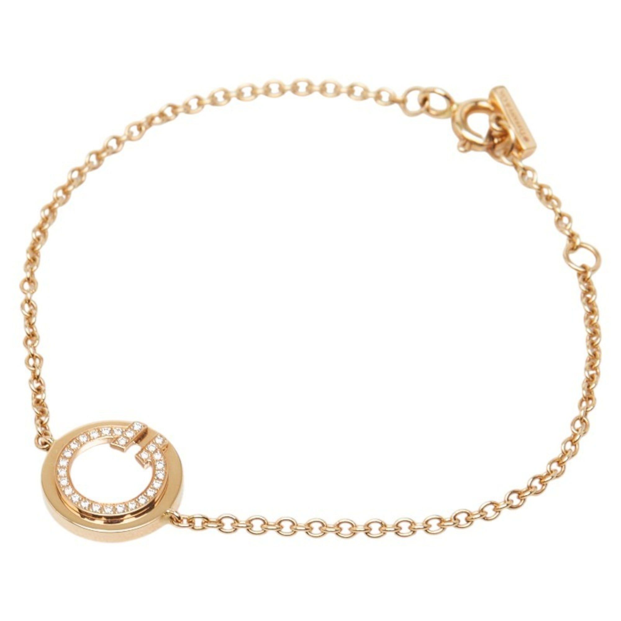 Tiffany & Co. Tiffany & Co. T-Toe Circle Bracelet in 18K Yellow Gold with Diamonds and Mother-of-Pearl. Women's. Size ONE SIZE - 1 Thumbnail