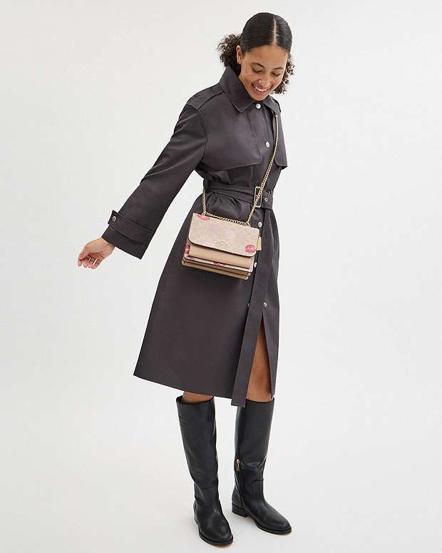 Coach COACH Klare Crossbody Bag Signature Canvas With Lips Print Size ONE SIZE - 3 Thumbnail