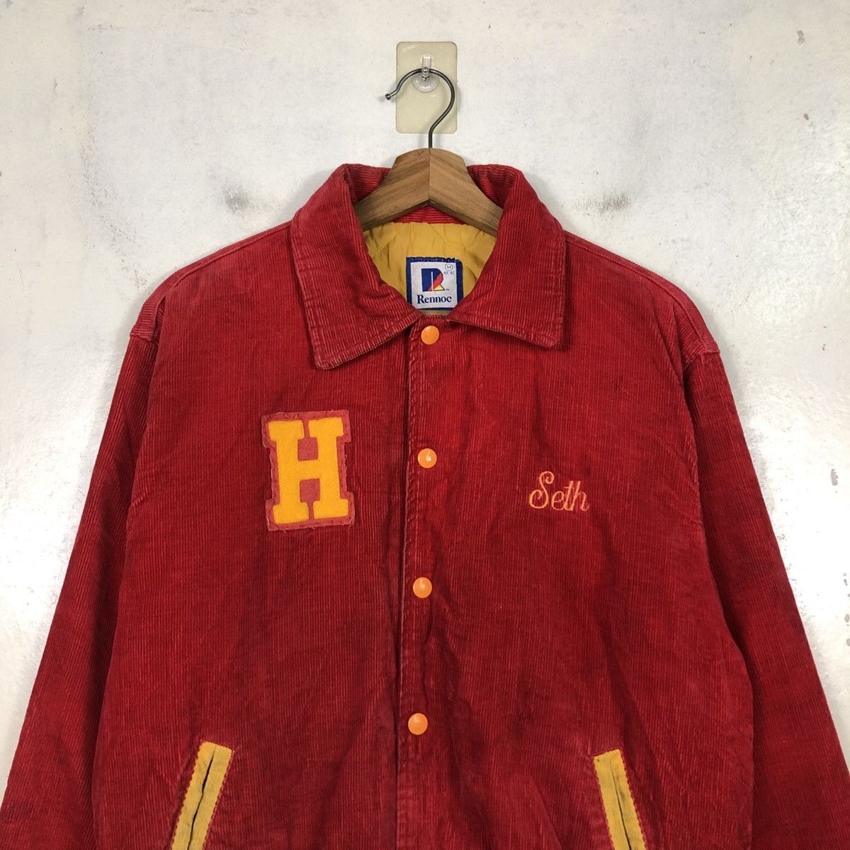 Vintage 📌Vintage Corduroy Bomber Jacket Rennoc USA Size US M / EU 48-50 / 2 - 5 Thumbnail