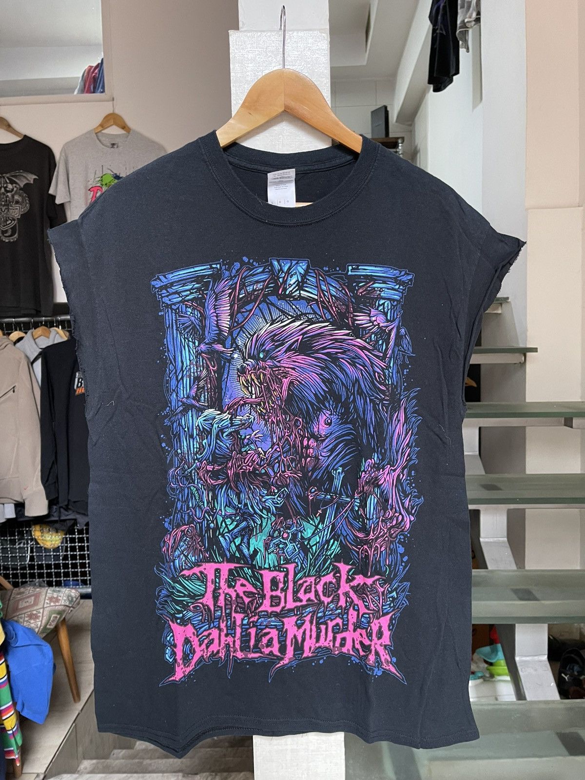 Band Tees Vintage Black Dahlia Murder t shirt chopped sleeves Size US L / EU 52-54 / 3 - 1 Thumbnail