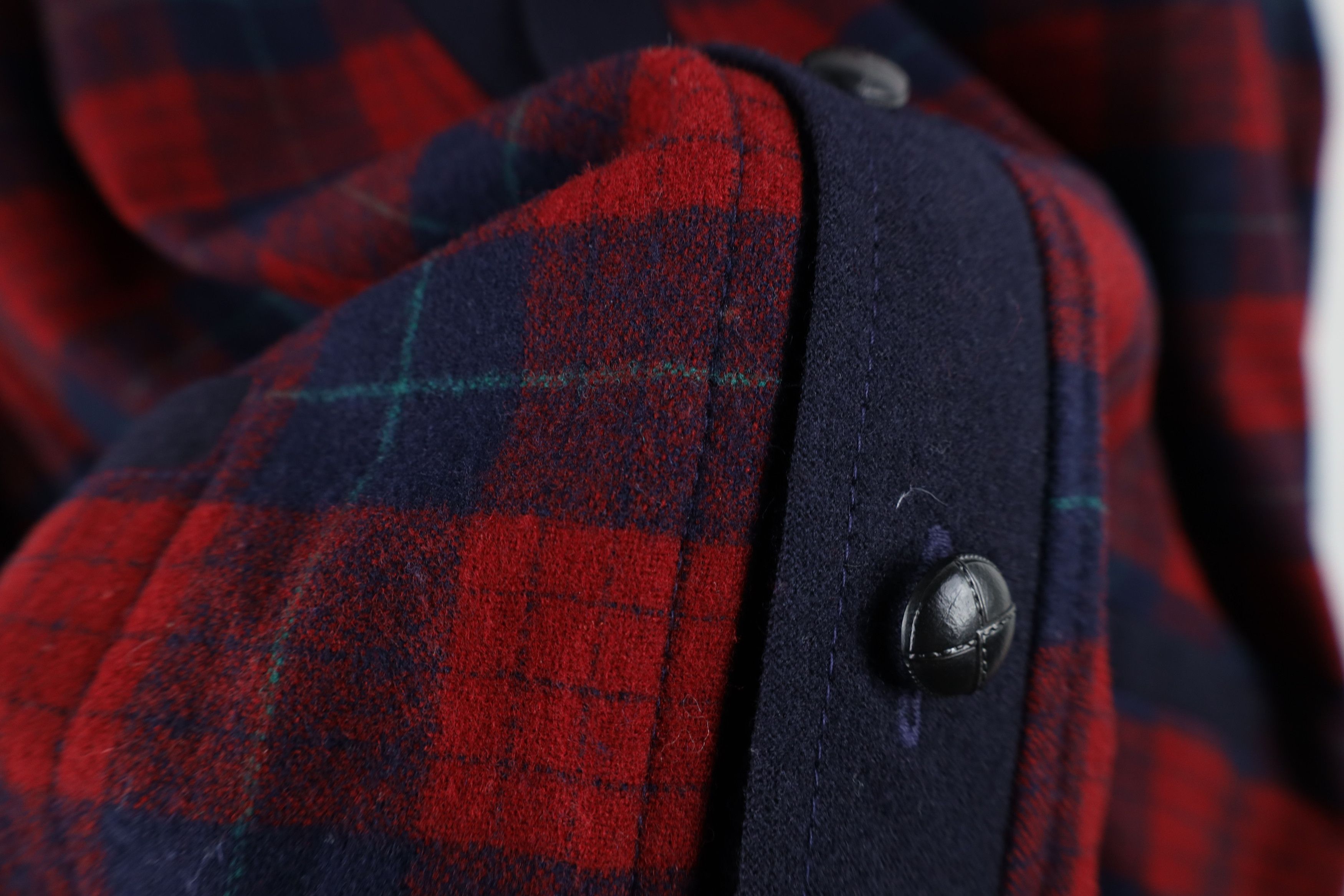 Pendleton Vintage 70s Pendleton Virgin Wool Cardigan Sweater Plaid USA Size US XL / EU 56 / 4 - 4 Thumbnail