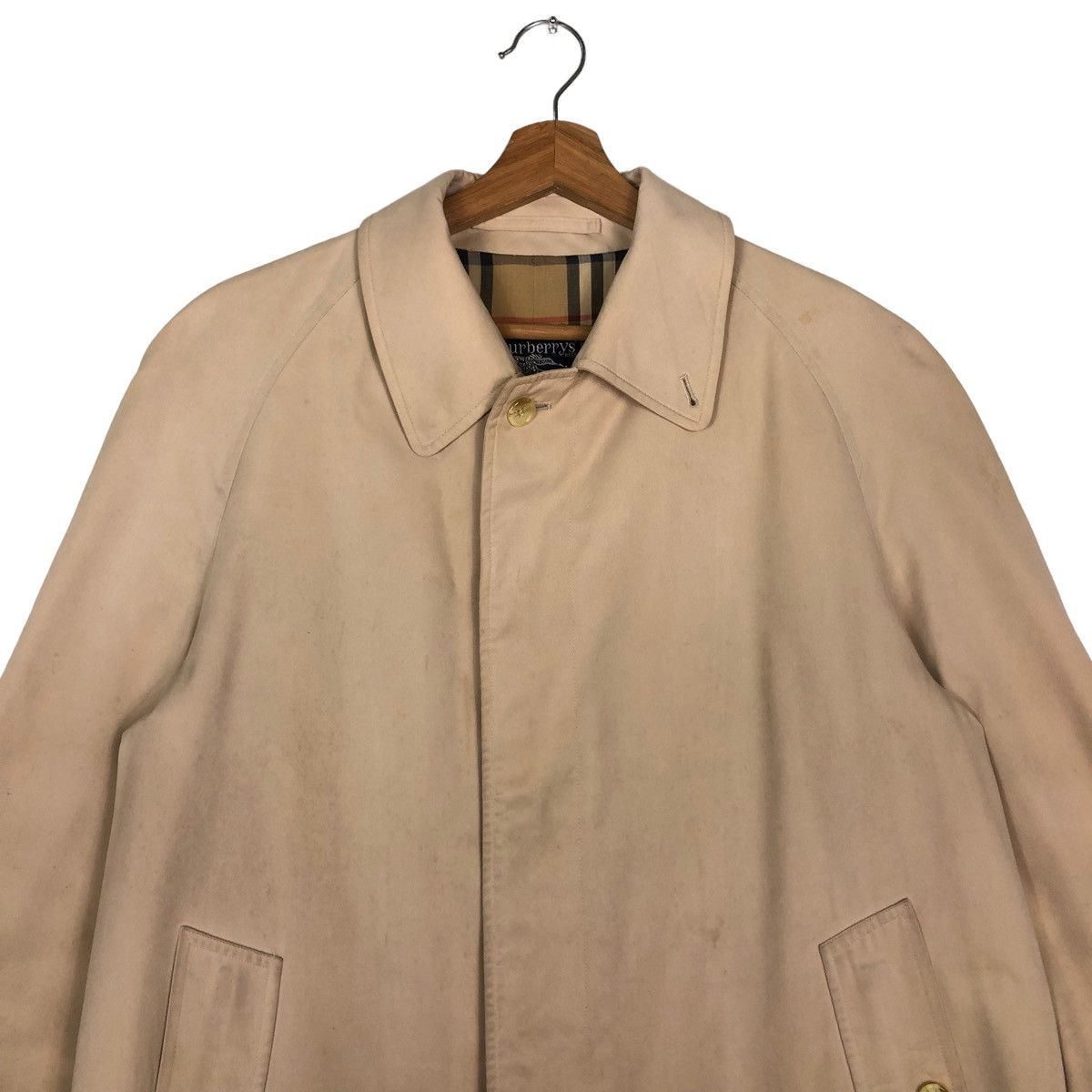Burberry 🔥Vtg Long Jacket Burberrys Made in England Lane Crawford Ltd Size US M / EU 48-50 / 2 - 4 Thumbnail
