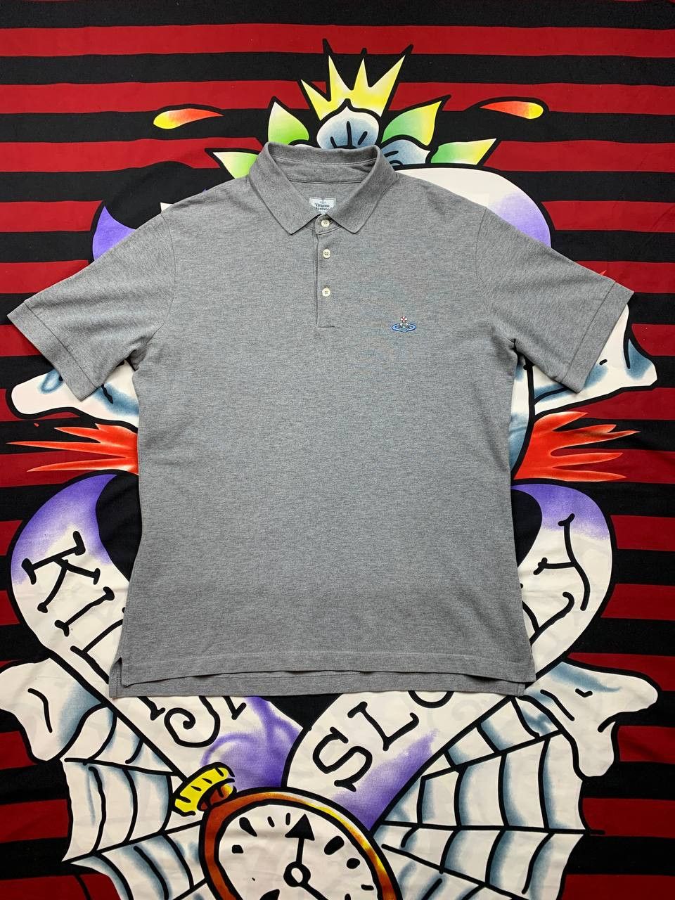 Vivienne Westwood Vivienne Westwood polo shirt in gray mens Size L Size US L / EU 52-54 / 3 - 1 Thumbnail
