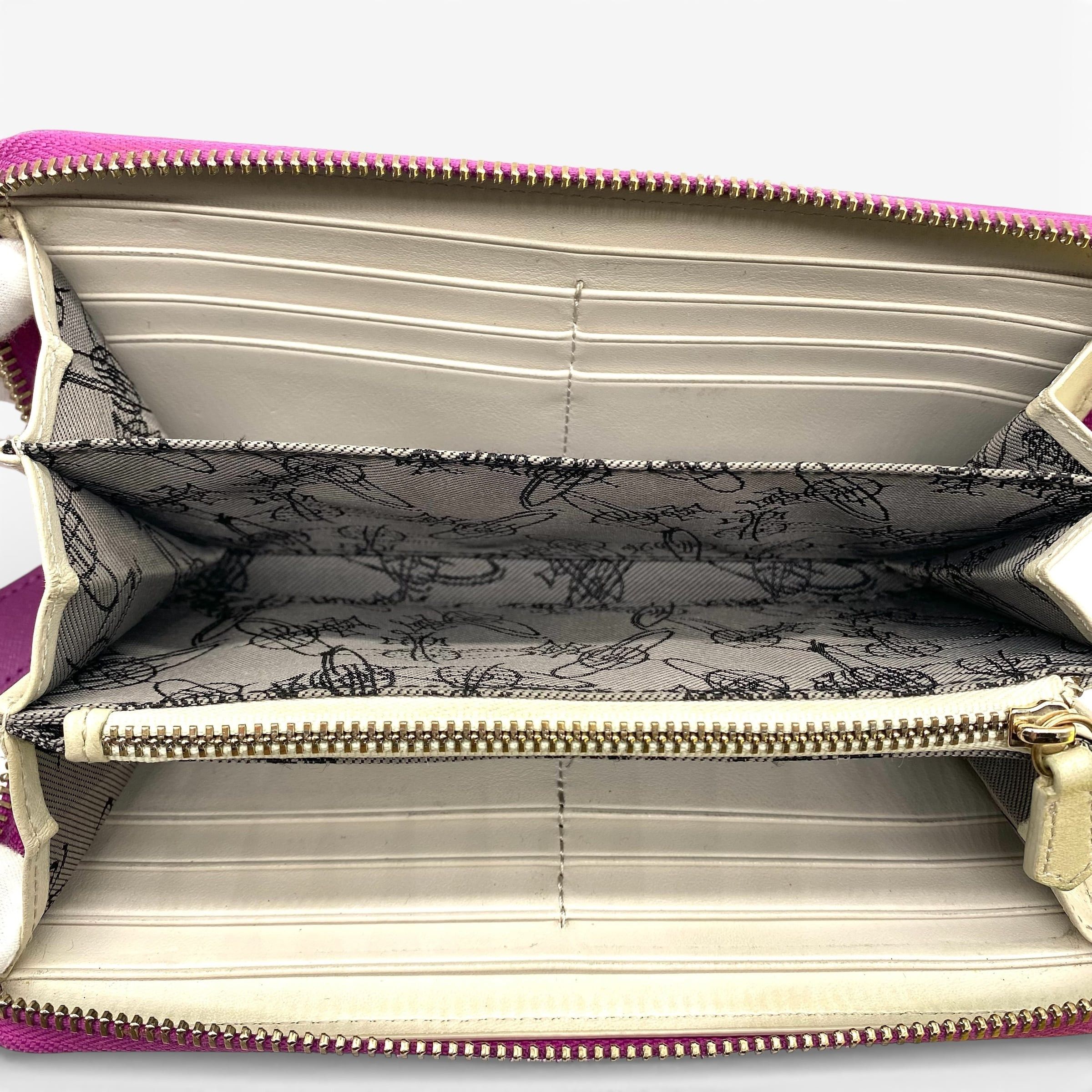 Vivienne Westwood Vivienne Westwood Orb Long Wallet Zip Pink Size ONE SIZE - 8 Thumbnail