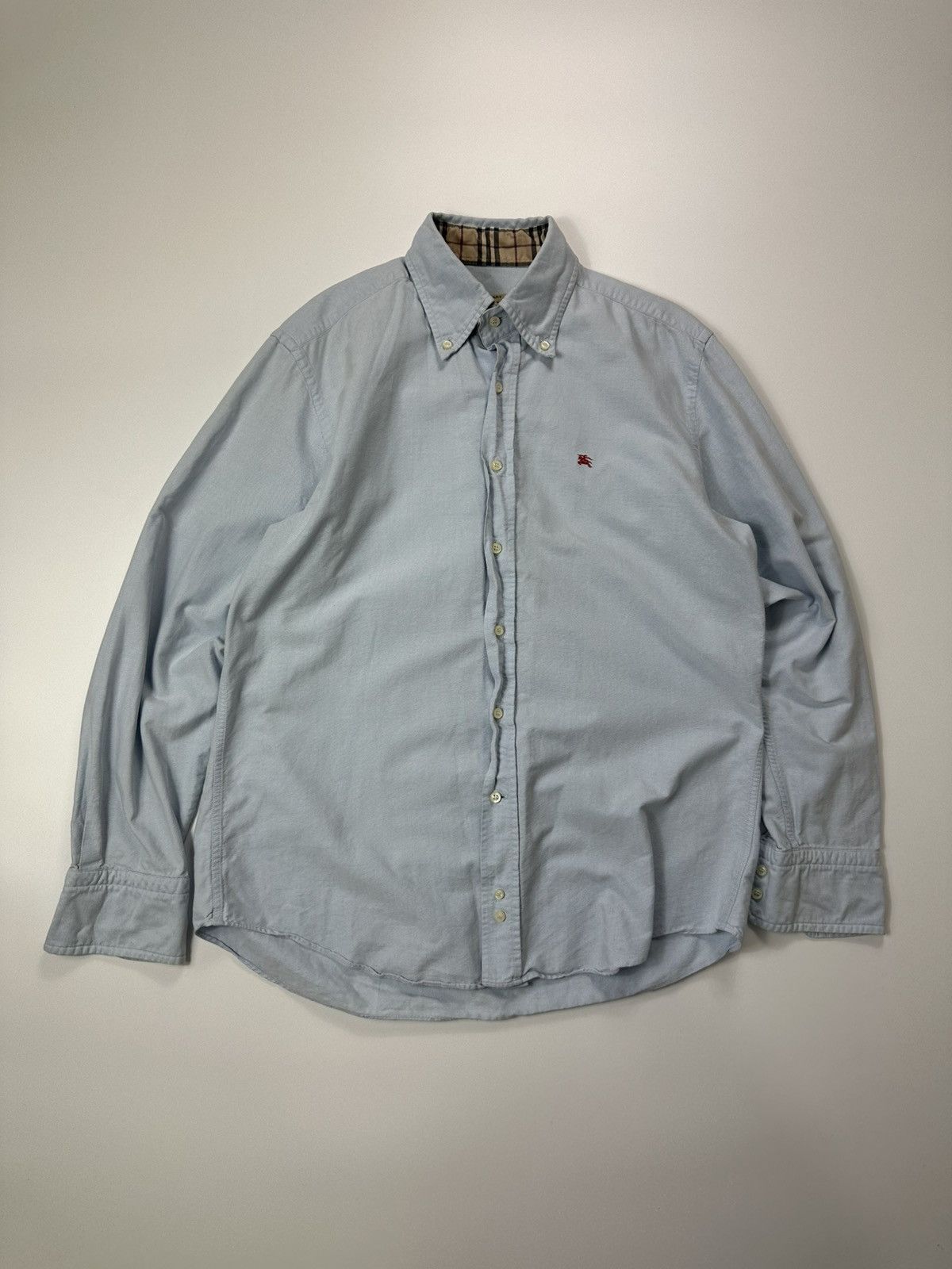 Burberry Burberry Casual Shirt Red Logo Classic Fit Size US L / EU 52-54 / 3 - 1 Thumbnail