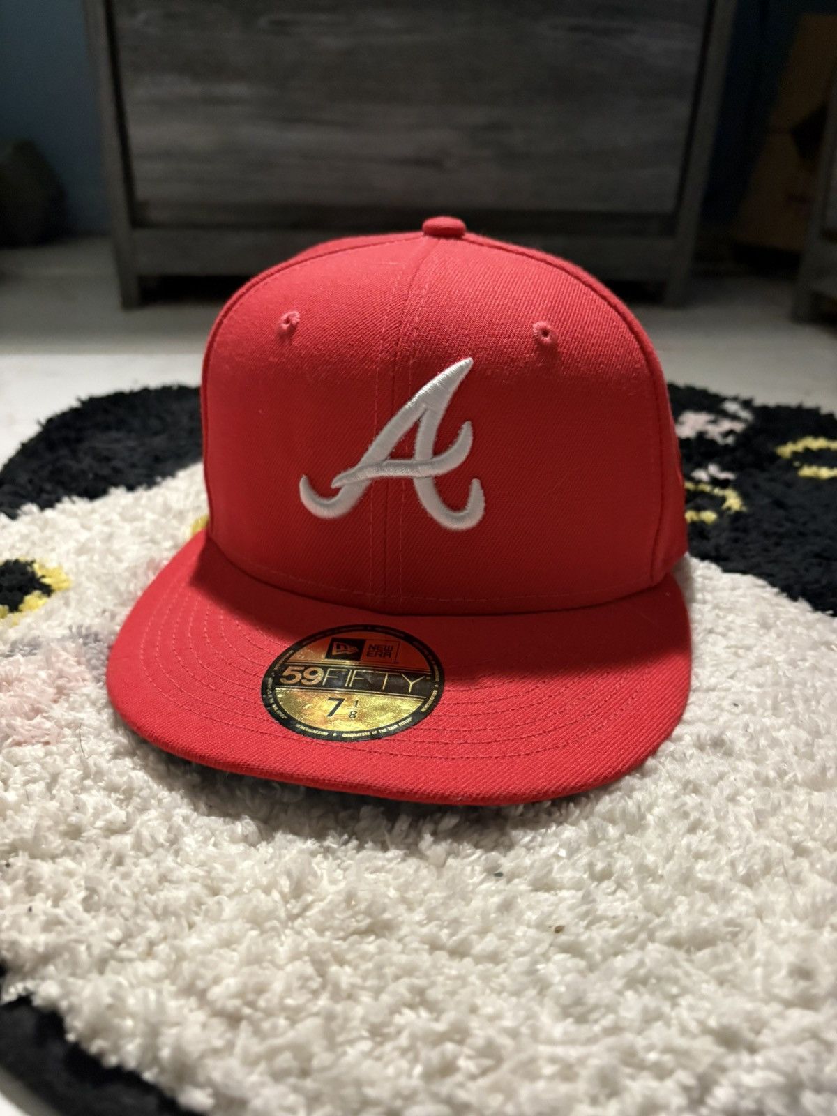 New Era New Era Atlanta Braves Fitted Hat size 7 1/8 Size ONE SIZE - 1 Thumbnail