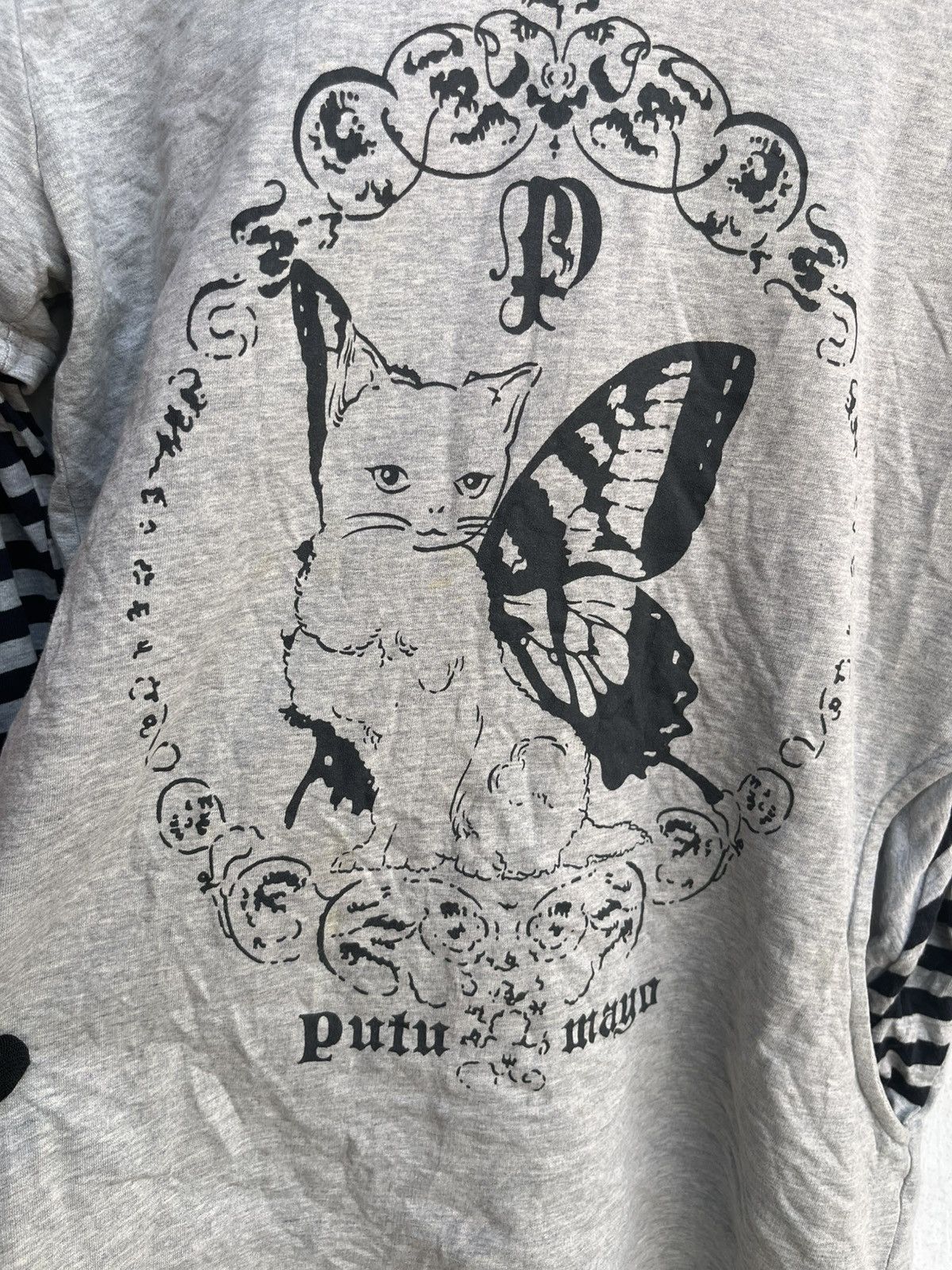 Japanese Brand STEAL! Japanese Apz Double Layers Cats Longslevee Punk Y2K Size US S / EU 44-46 / 1 - 4 Thumbnail