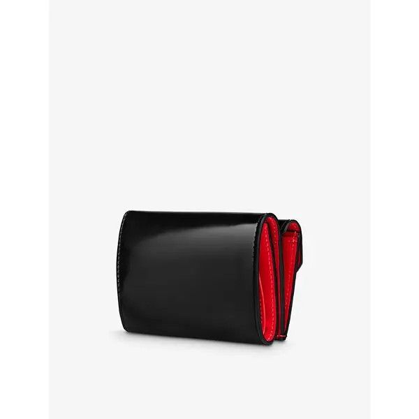 Christian Louboutin o1bcso1str0825 Size:OS/ Patent Leather Wallet in Black Size ONE SIZE - 3 Thumbnail