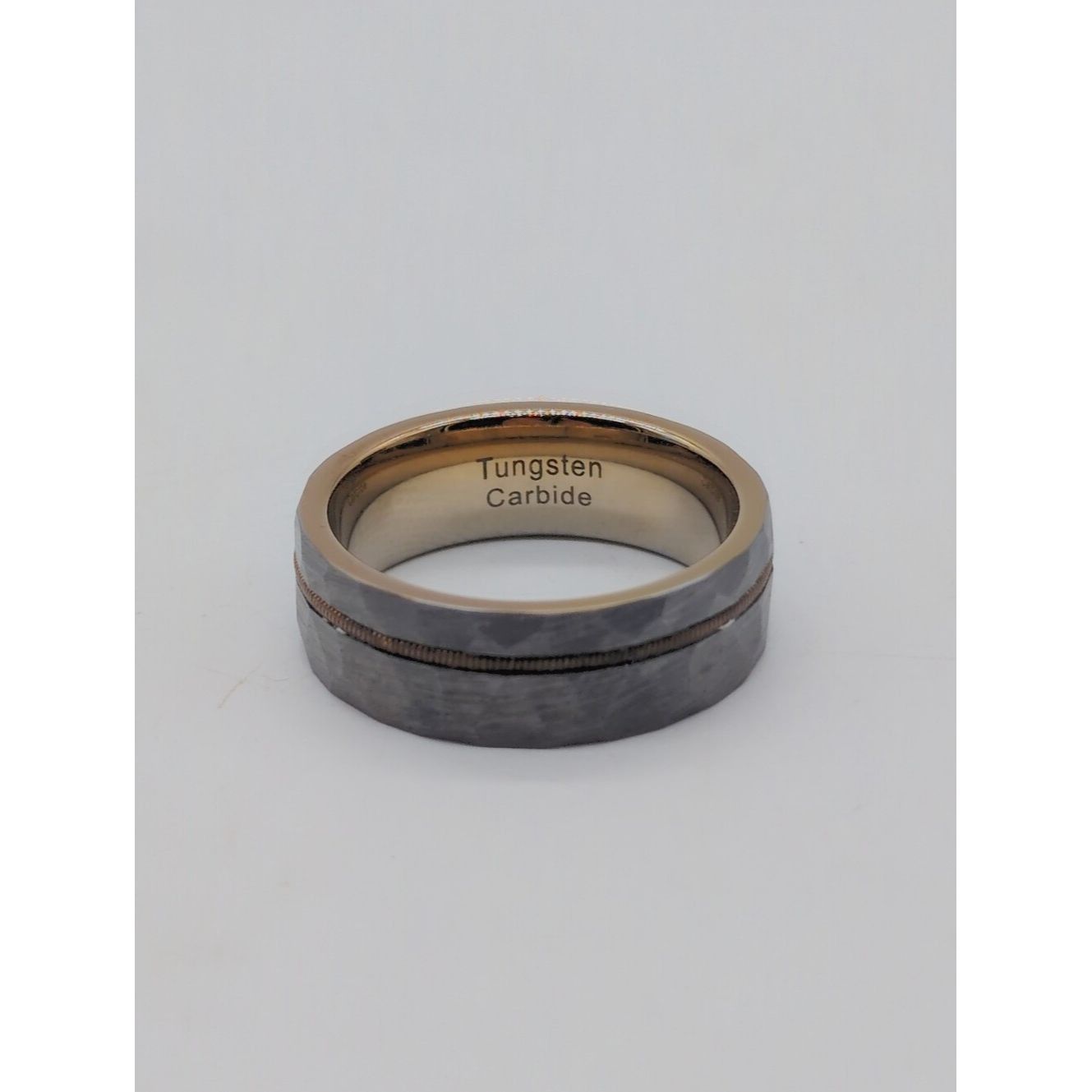 Other Gray Zeus Hammered Tungsten Carbide Guitar String Ring Size ONE SIZE - 2 Thumbnail