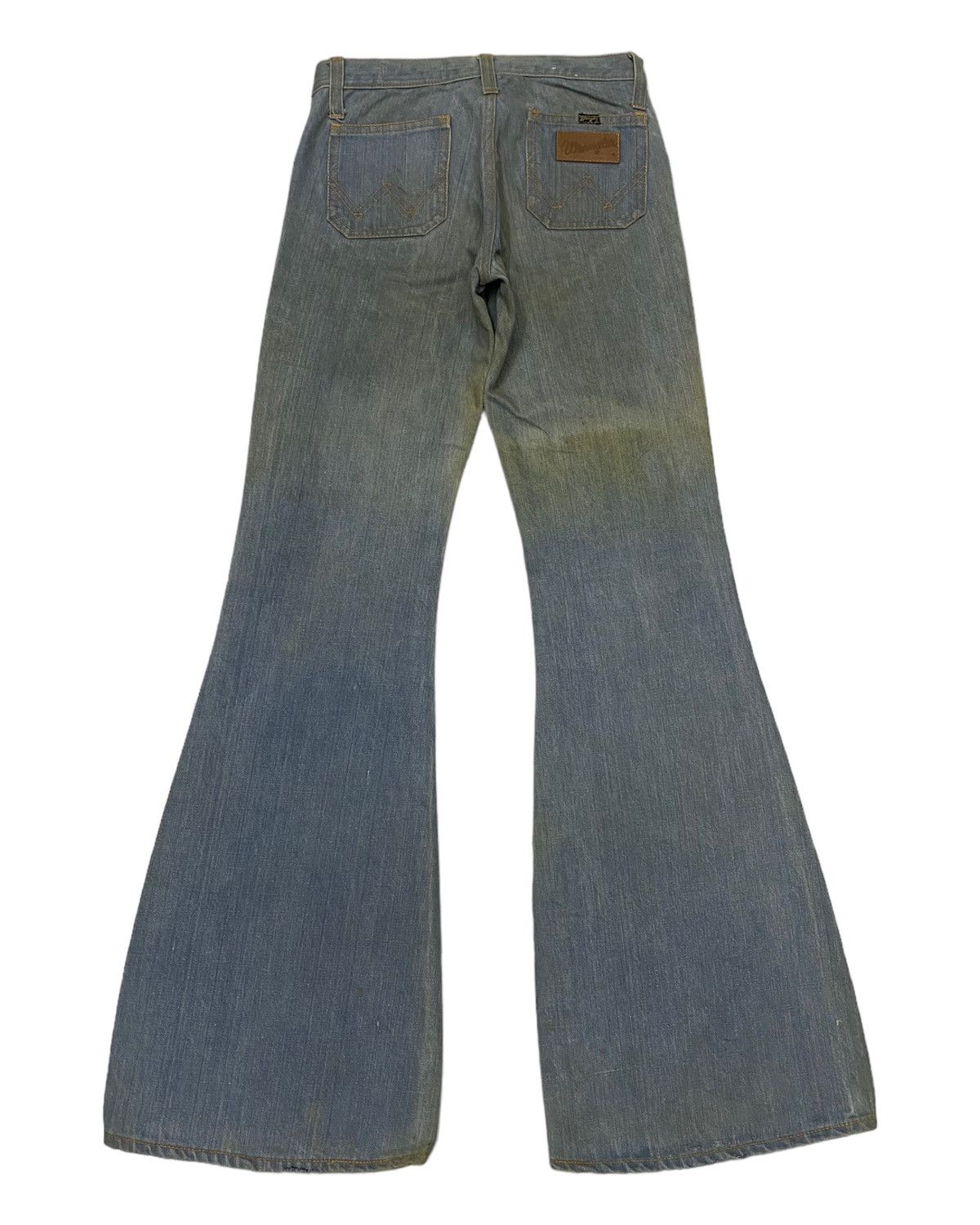 Hysteric Glamour SUPER FLARE🔥WRANGLER DISTRESSED FLARE BUSH DENIM JEANS Size US 27 - 4 Thumbnail