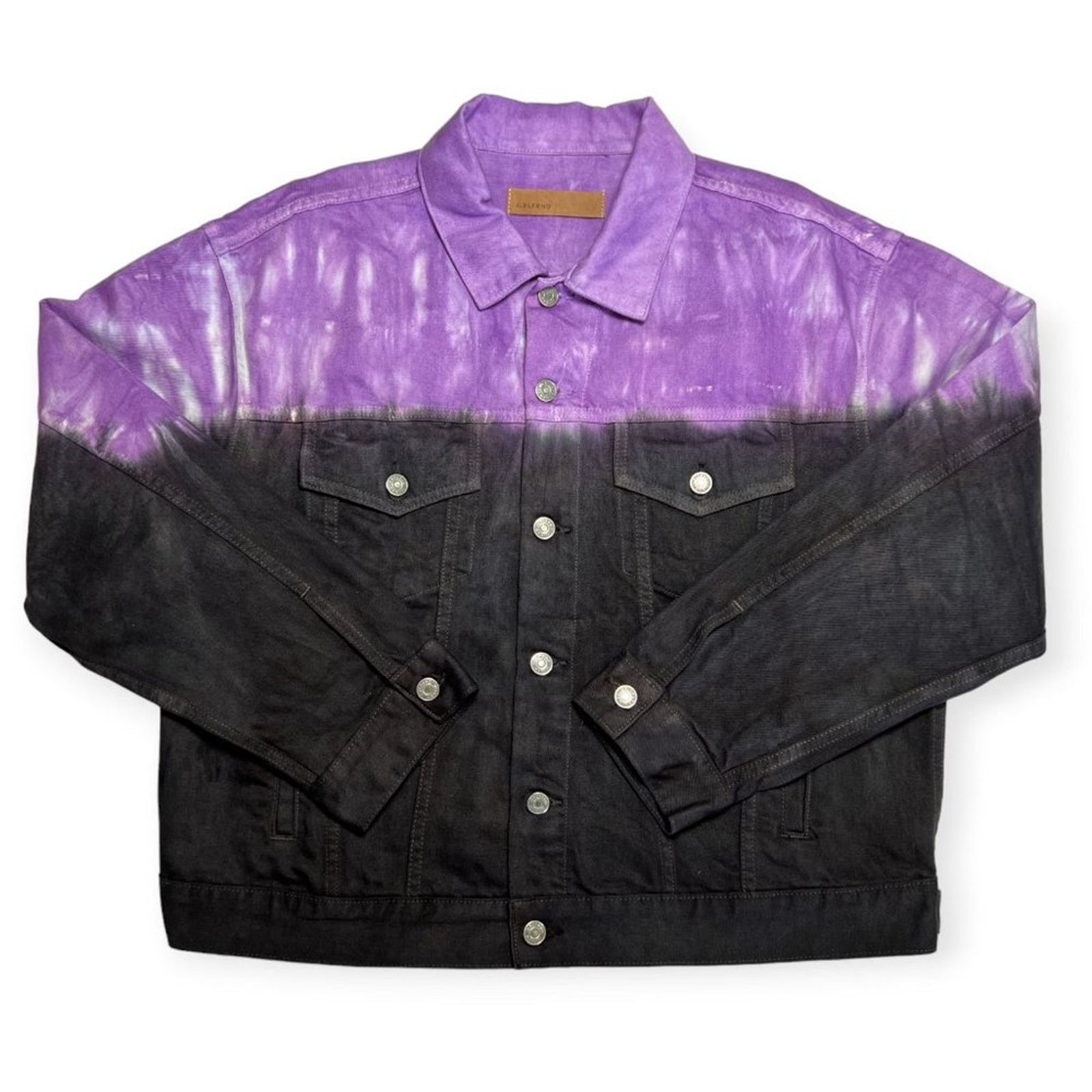 GRLFRND GRLFRND Kim Purple Tie Dye Denim Jean Jacket Size L Size L / US 10 / IT 46 - 12 Thumbnail