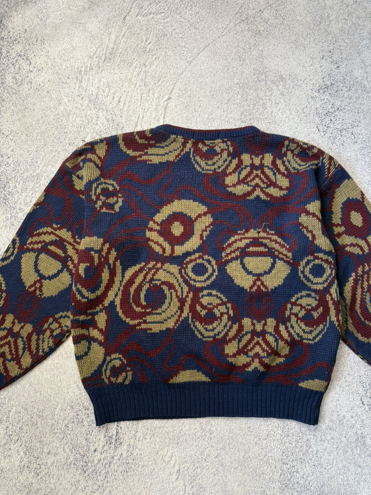Japanese Brand VINTAGE Uniform Code Mens Crew Neck Geometric Sweater Y2K Size US L / EU 52-54 / 3 - 19 Thumbnail