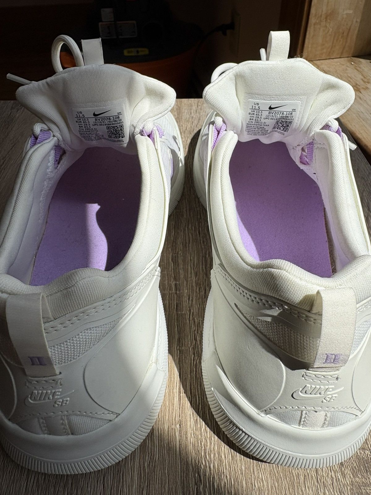 Nike Nike SB Nyjah Free 2 Summit White Lilac Size US 11.5 / EU 44-45 - 4 Thumbnail