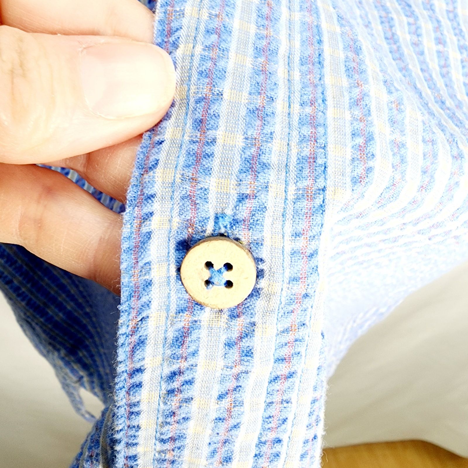 Royal Robbins Royal Robbins Blue Men's Button Front Short Sleeve Shirt Size US M / EU 48-50 / 2 - 5 Thumbnail