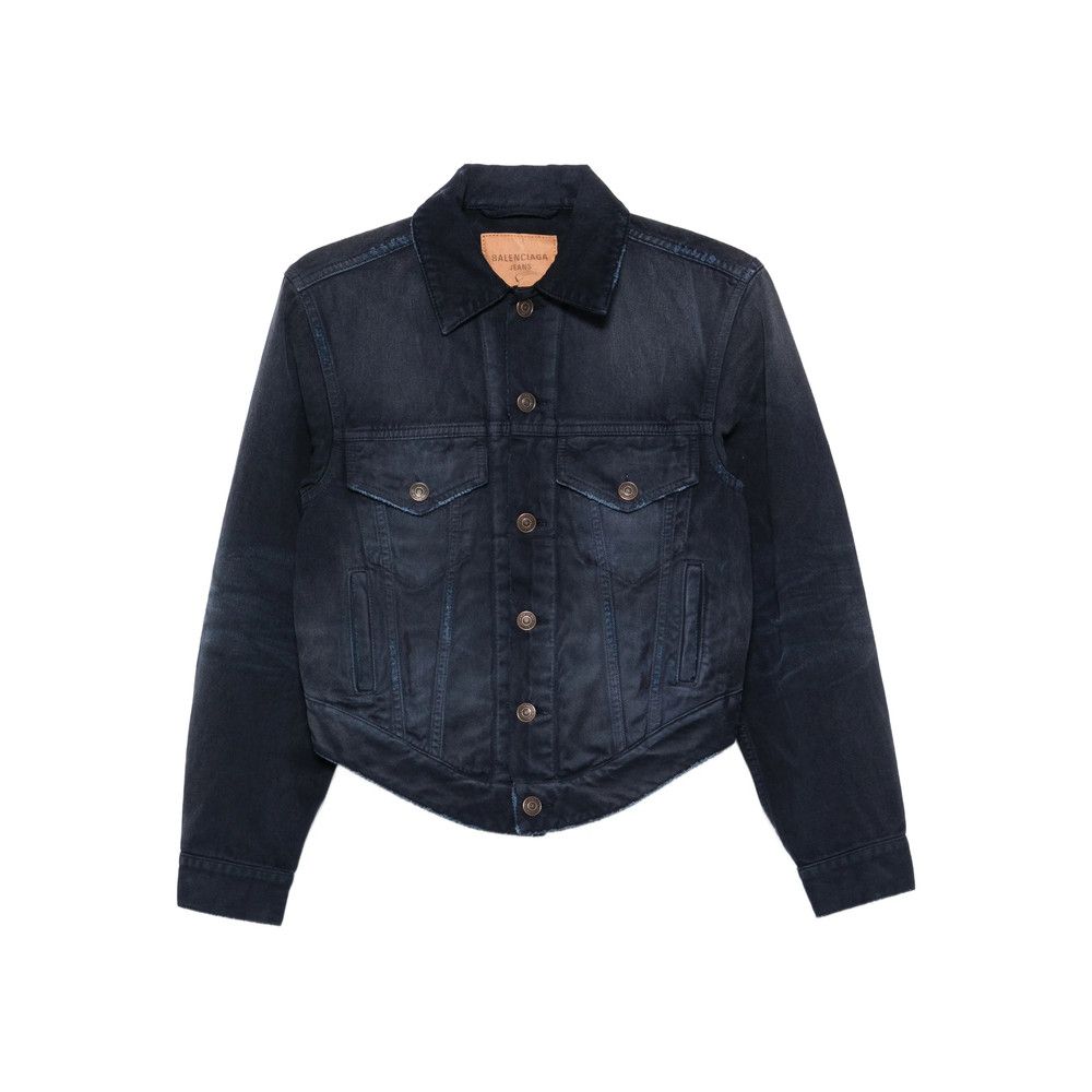 Balenciaga Balenciaga BLUE Jackets - Denim Jackets Size XS / US 0-2 / IT 36-38 - 1 Thumbnail