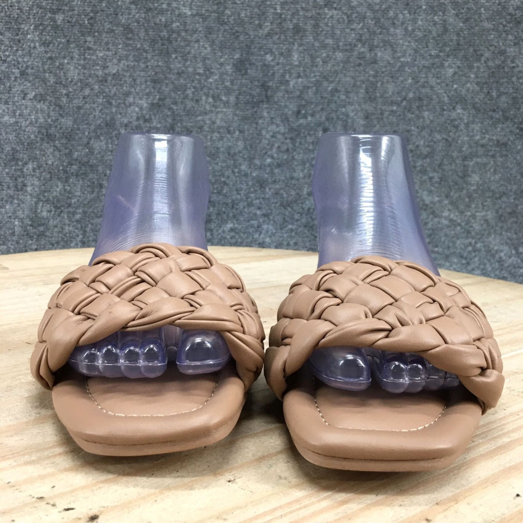 Vintage A New Day Sandals Womens 7 Casual Slip On Braided Flats Slide Brown Faux Leather Size US 7 / IT 37 - 6 Thumbnail