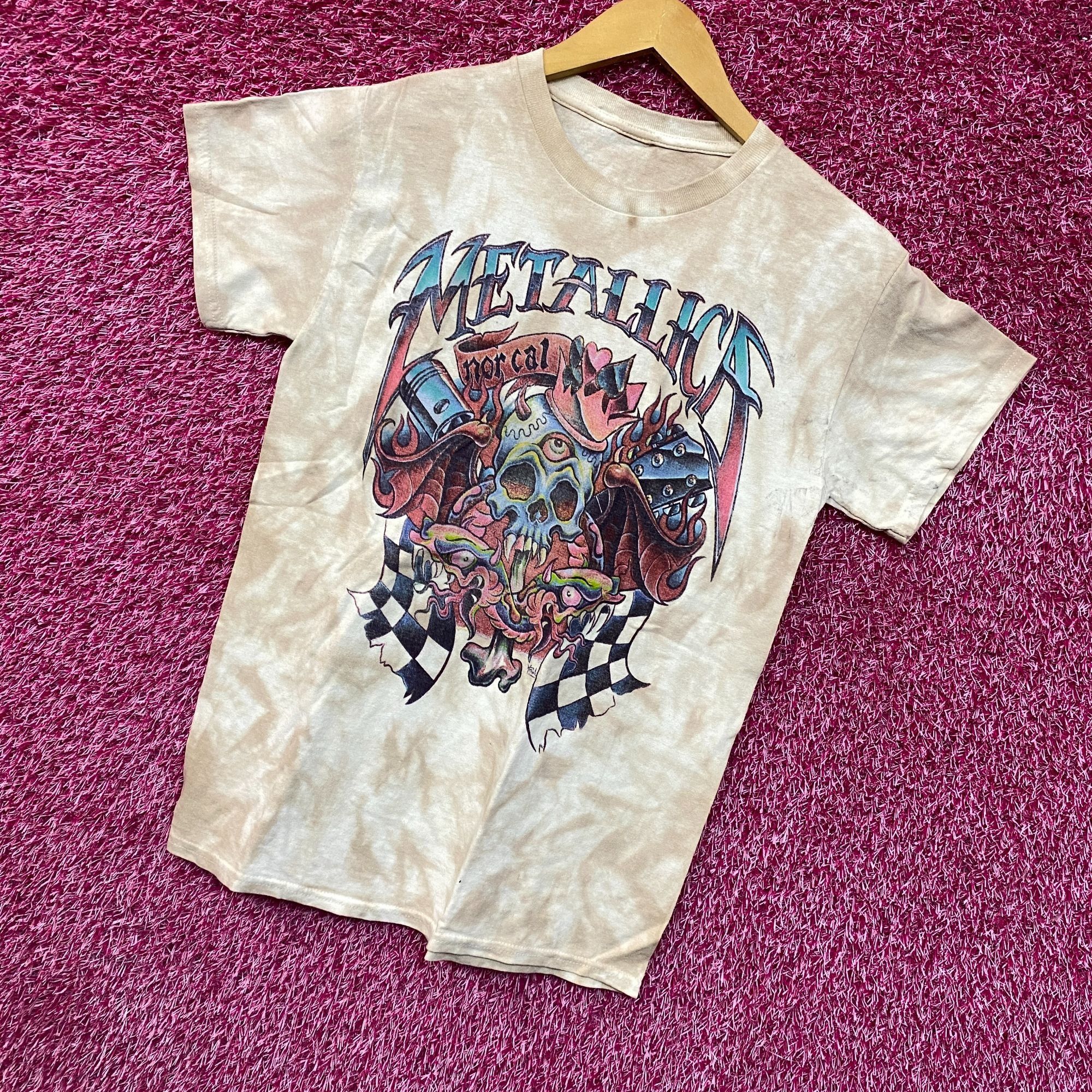 Band Tees × Vintage Metallica Norcal Tiedye Rock tshirt size small Size US S / EU 44-46 / 1 - 3 Thumbnail