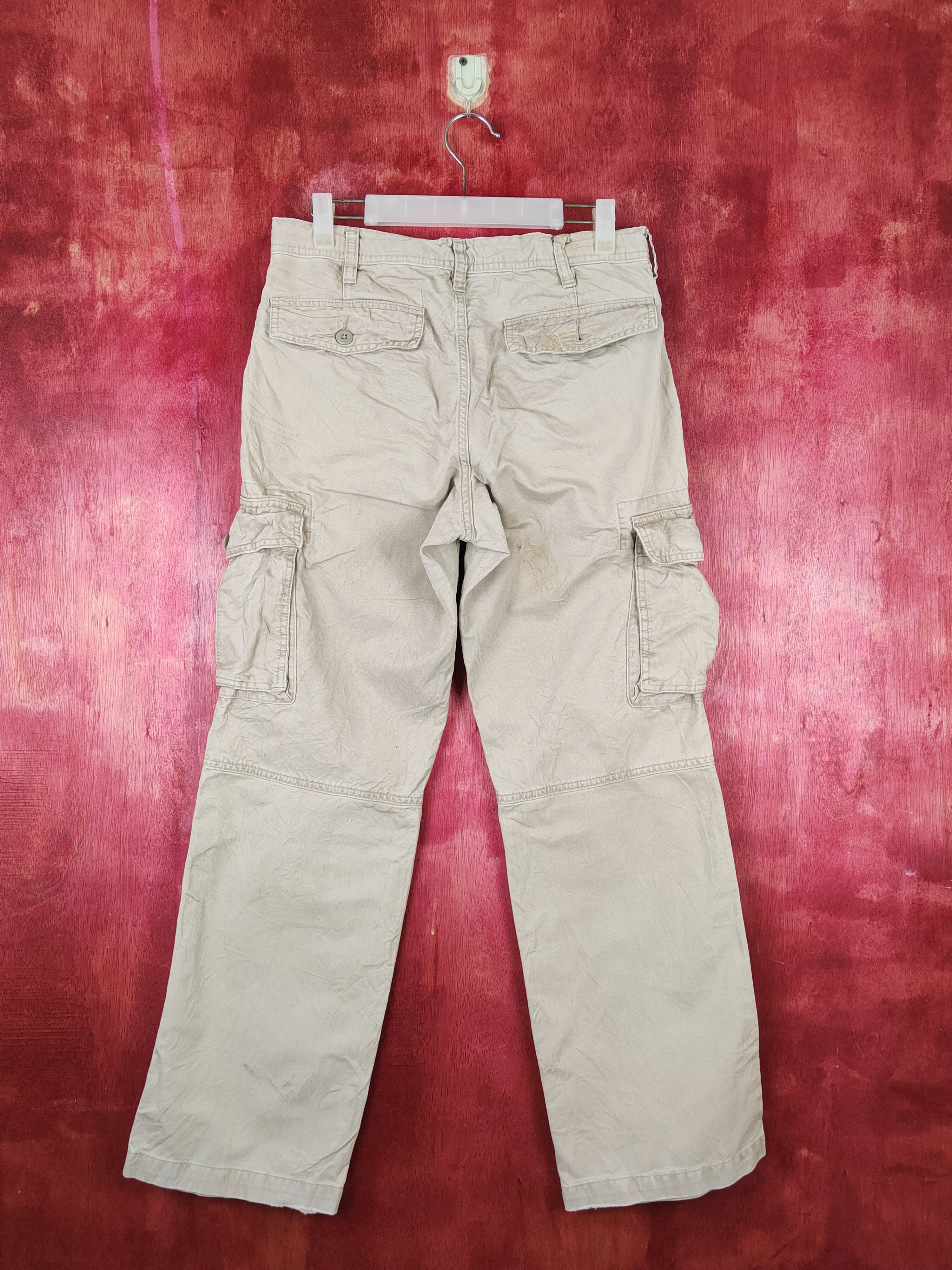 Japanese Brand Uniqlo Beige Multipocket Tactical Cargo Pants #S1341 Size US 31 - 7 Thumbnail