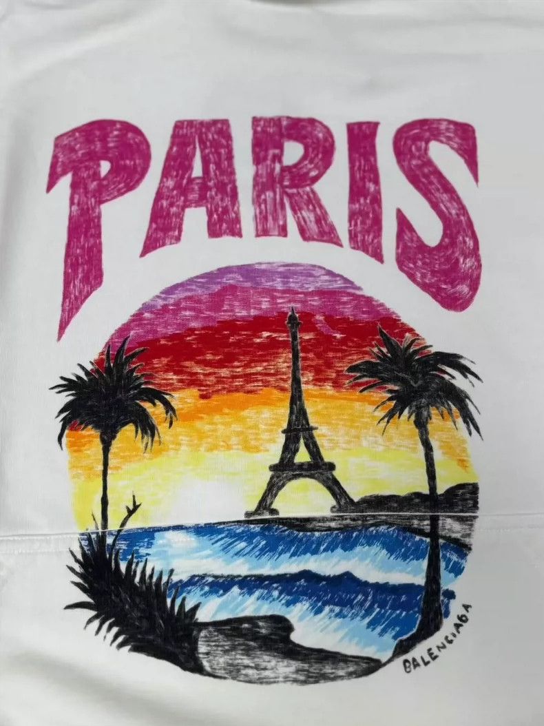 Balenciaga Balenciaga Sunset Tower Hooded Sweatshirt Size US S / EU 44-46 / 1 - 3 Thumbnail